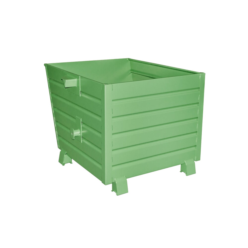 Illustration du produit: Bauer® Benne basculante empilable, peint, volume 0,9 m³, RAL 6011 vert réséda