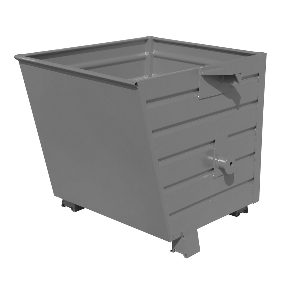 Illustration du produit: Bauer® Benne basculante empilable, peint, volume 0,55 m³, RAL 7005 gris souris