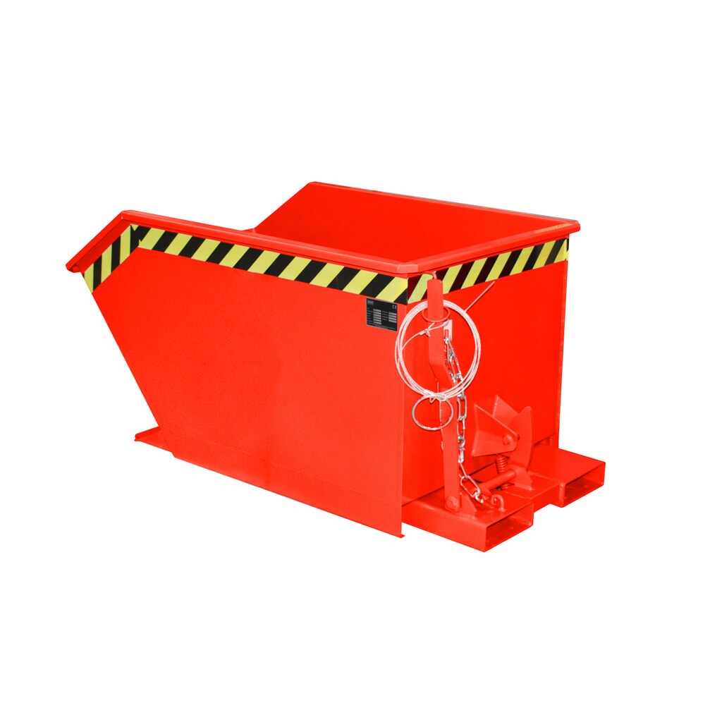 Bauer® Benne basculante, construction basse, peint, volume 0,5 m³, RAL 3000 rouge feu Illustration du produit: Bauer® Benne basculante, construction basse, peint, volume 0,5 m³, RAL 3000 rouge feu