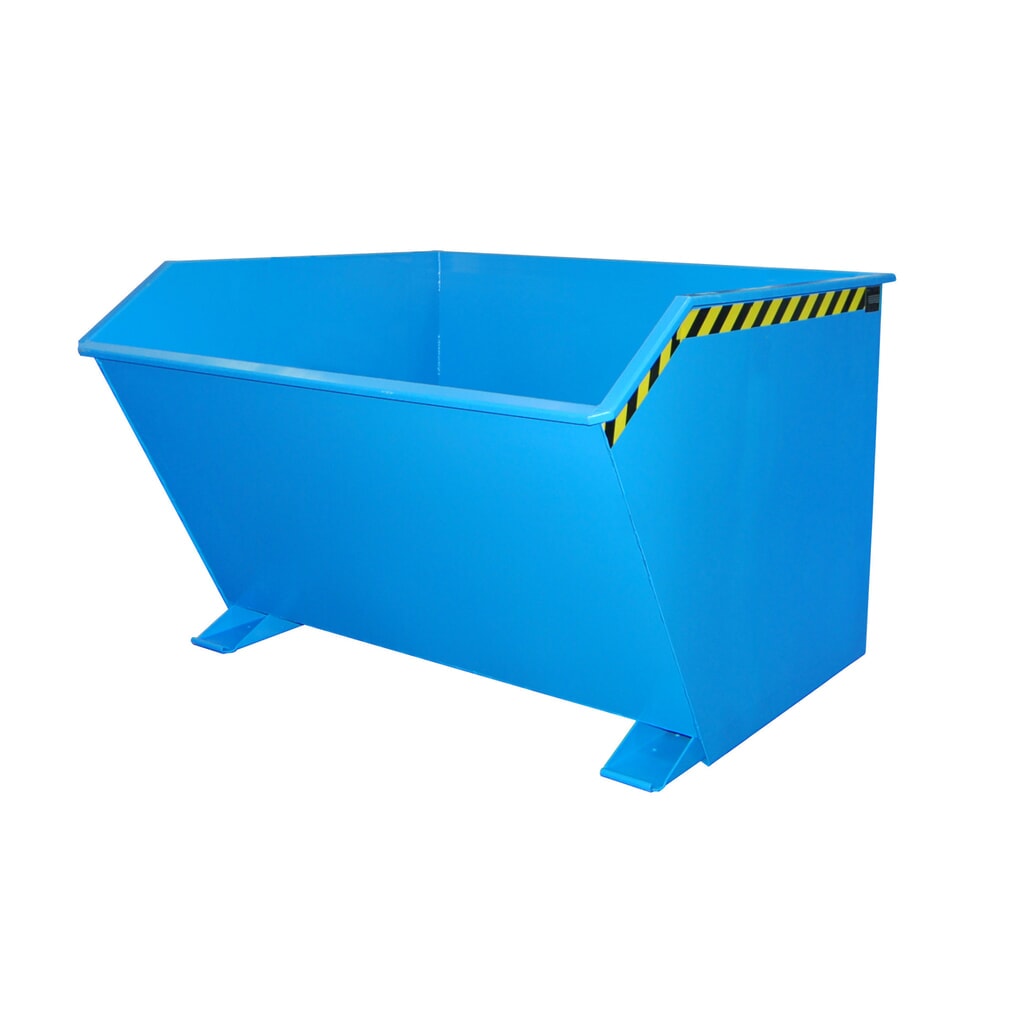 Bauer® Benne basculante, construction basse, peint, volume 2 m³, RAL 5012 bleu clair Illustration du produit: Bauer® Benne basculante, construction basse, peint, volume 2 m³, RAL 5012 bleu clair