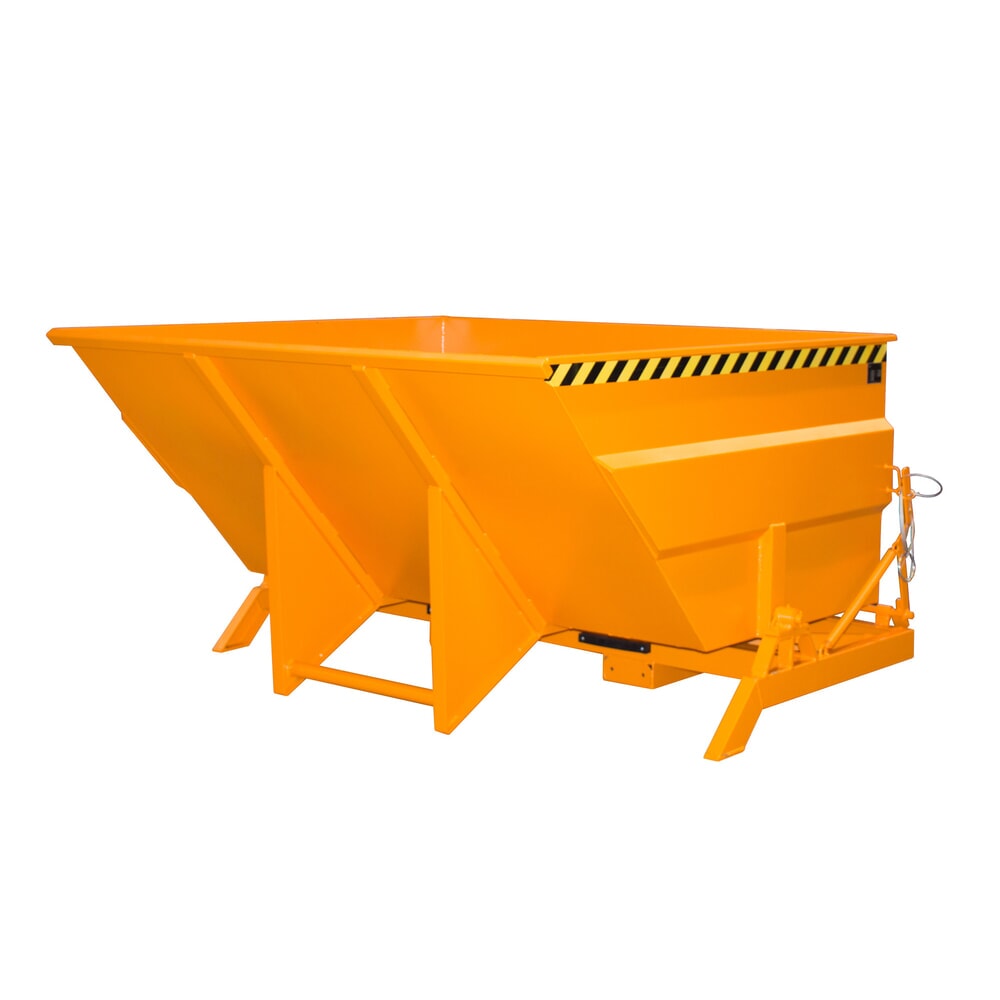 Illustration du produit: Bauer® Benne basculante à structure grande contenance, peinte, volume 3 m³, RAL 2000 orangé jaune