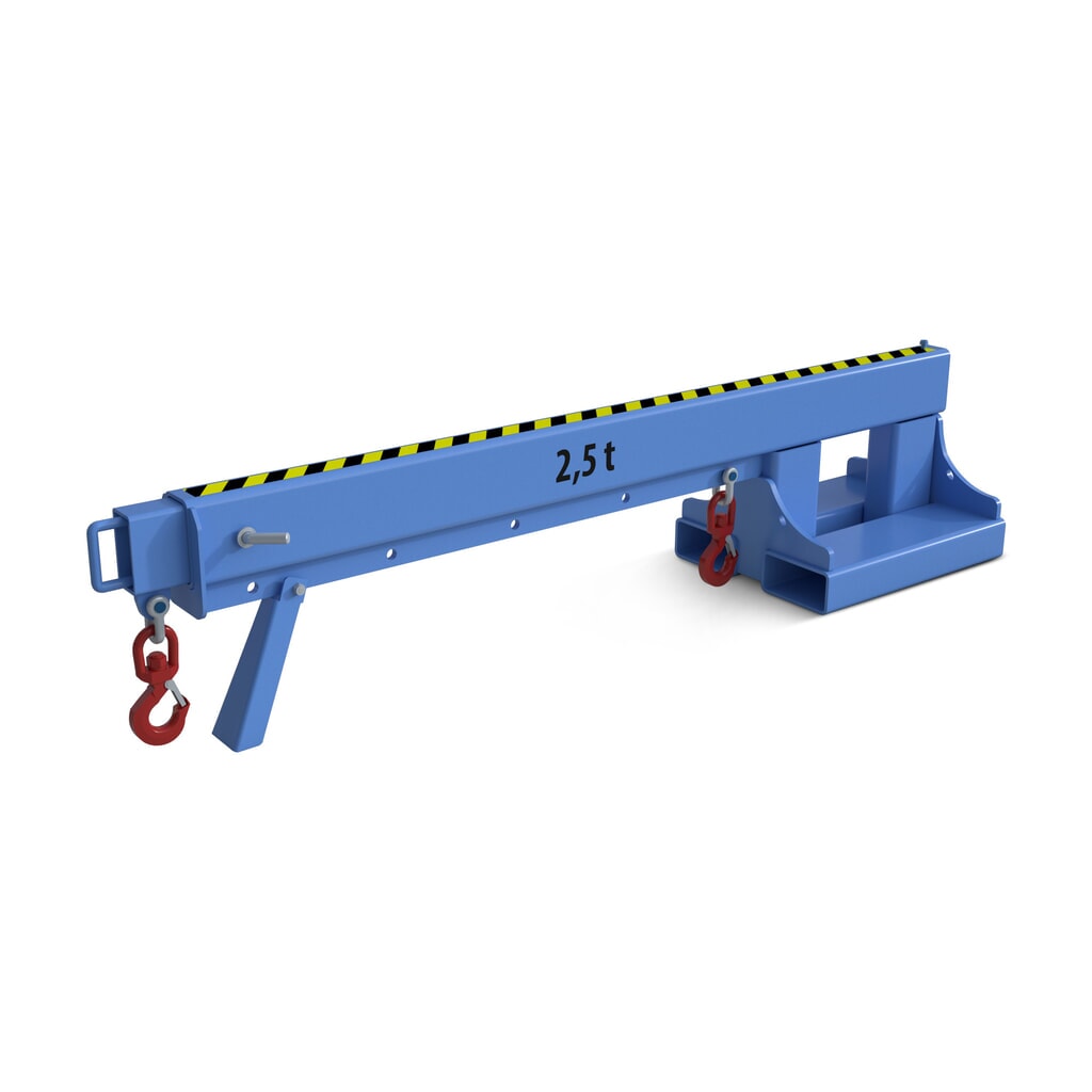 N° de l'image du produit 4 : Bauer® bras de levage modèle 2, portée jusqu’à 3 655 mm, capacité de charge jusqu’à 2 500 kg, orangé jaune