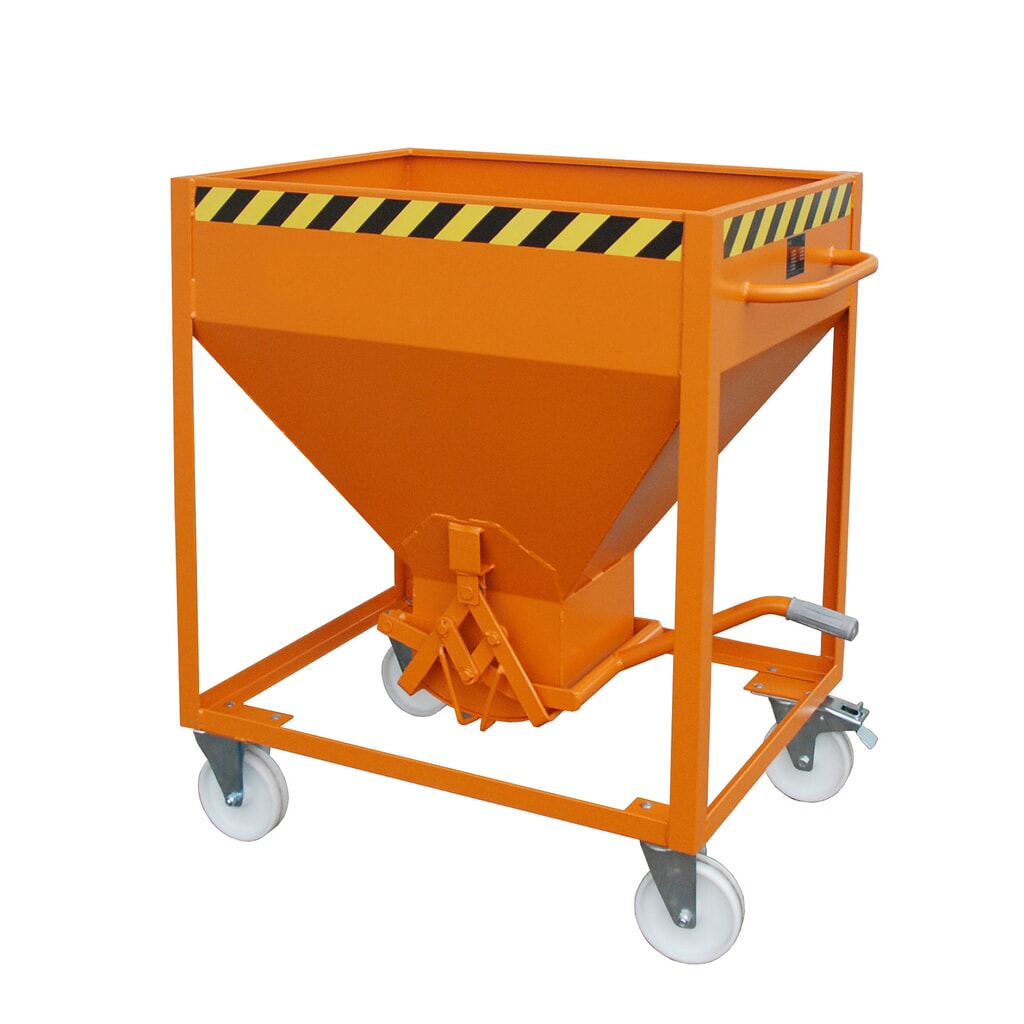 Bauer® Conteneur silo, avec fermeture en ciseaux + roues