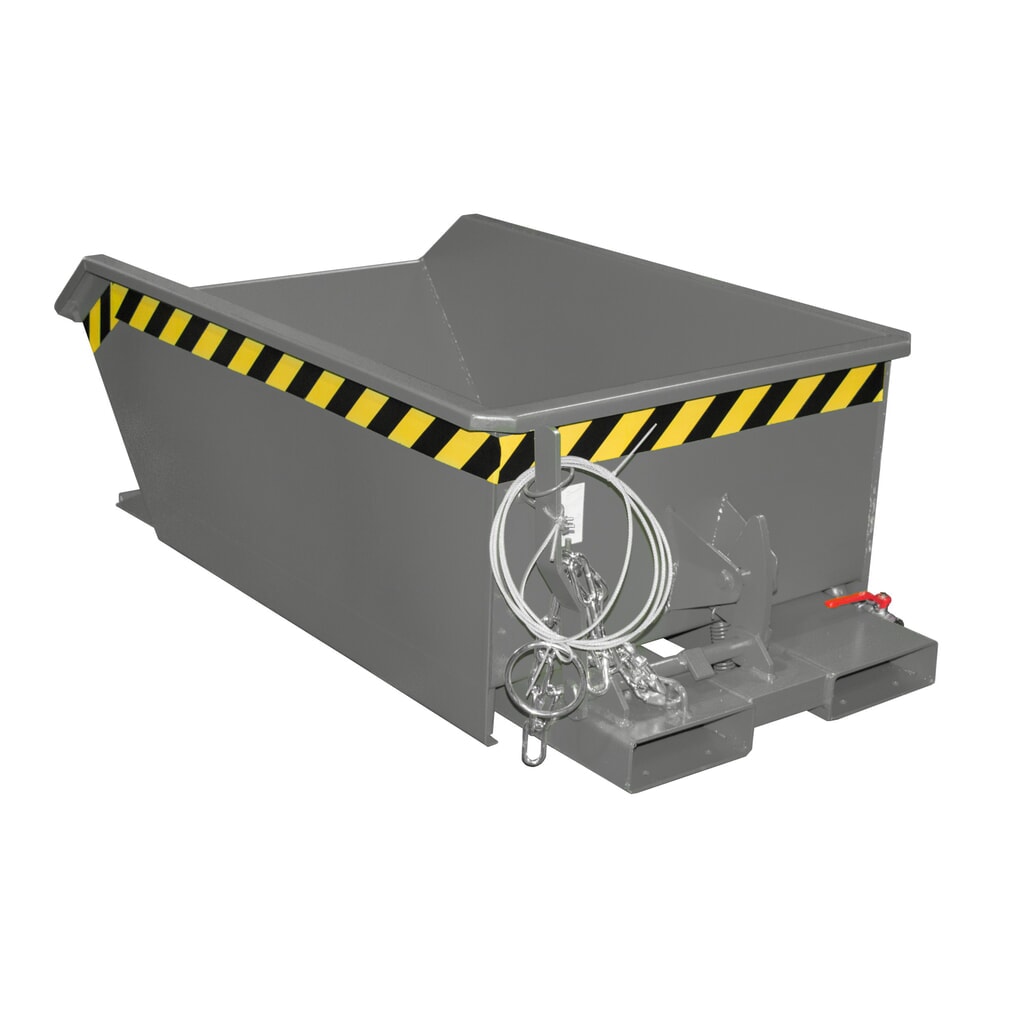 Bauer® Mini benne à copeaux, très faible hauteur de construction, peinte, volume 0,27 m³, RAL 7005 gris souris Illustration du produit: Bauer® Mini benne à copeaux, très faible hauteur de construction, peinte, volume 0,27 m³, RAL 7005 gris souris