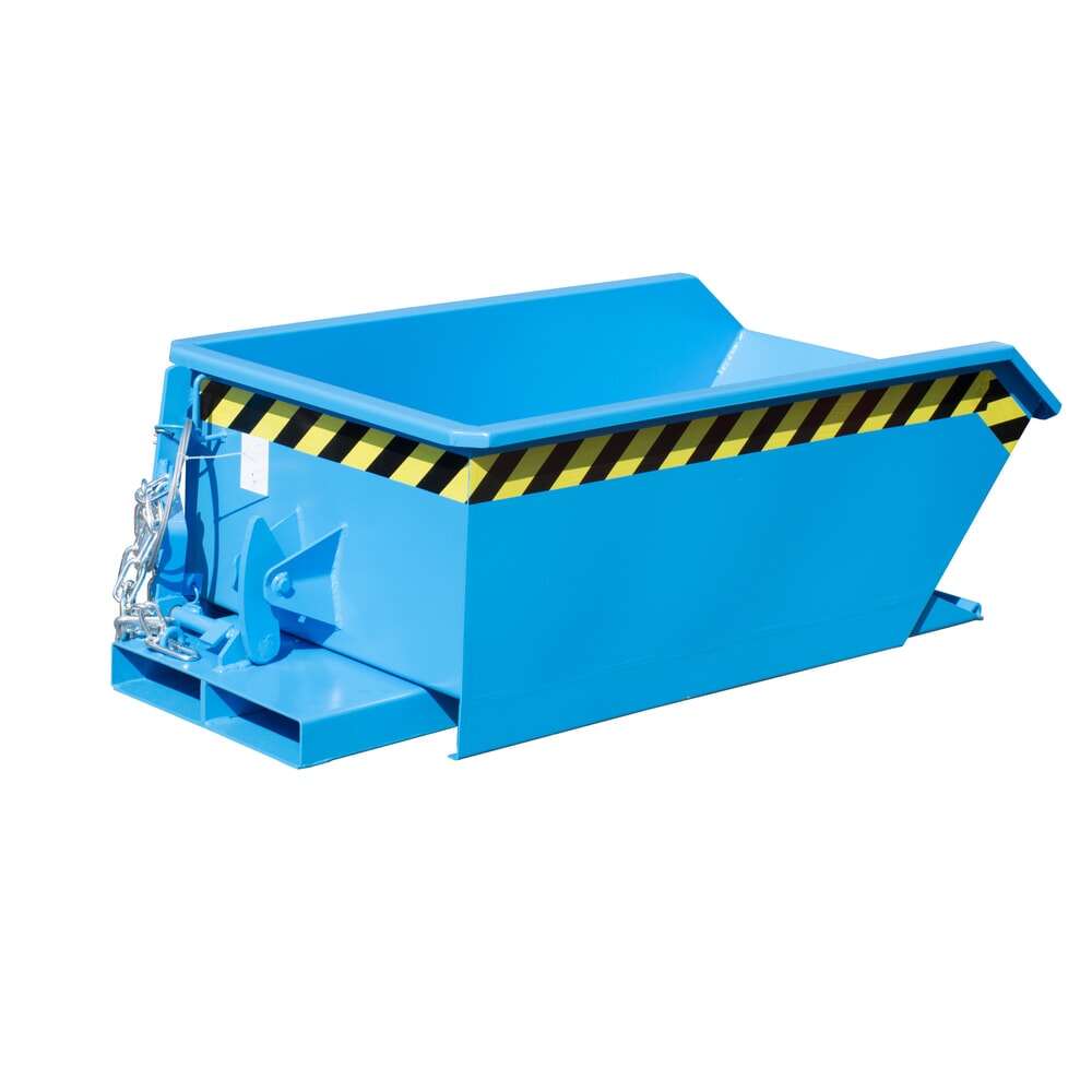 Illustration du produit: Bauer® Mini benne basculante, très faible hauteur de construction, peinte, volume 0,23 m³, RAL 5012 bleu clair