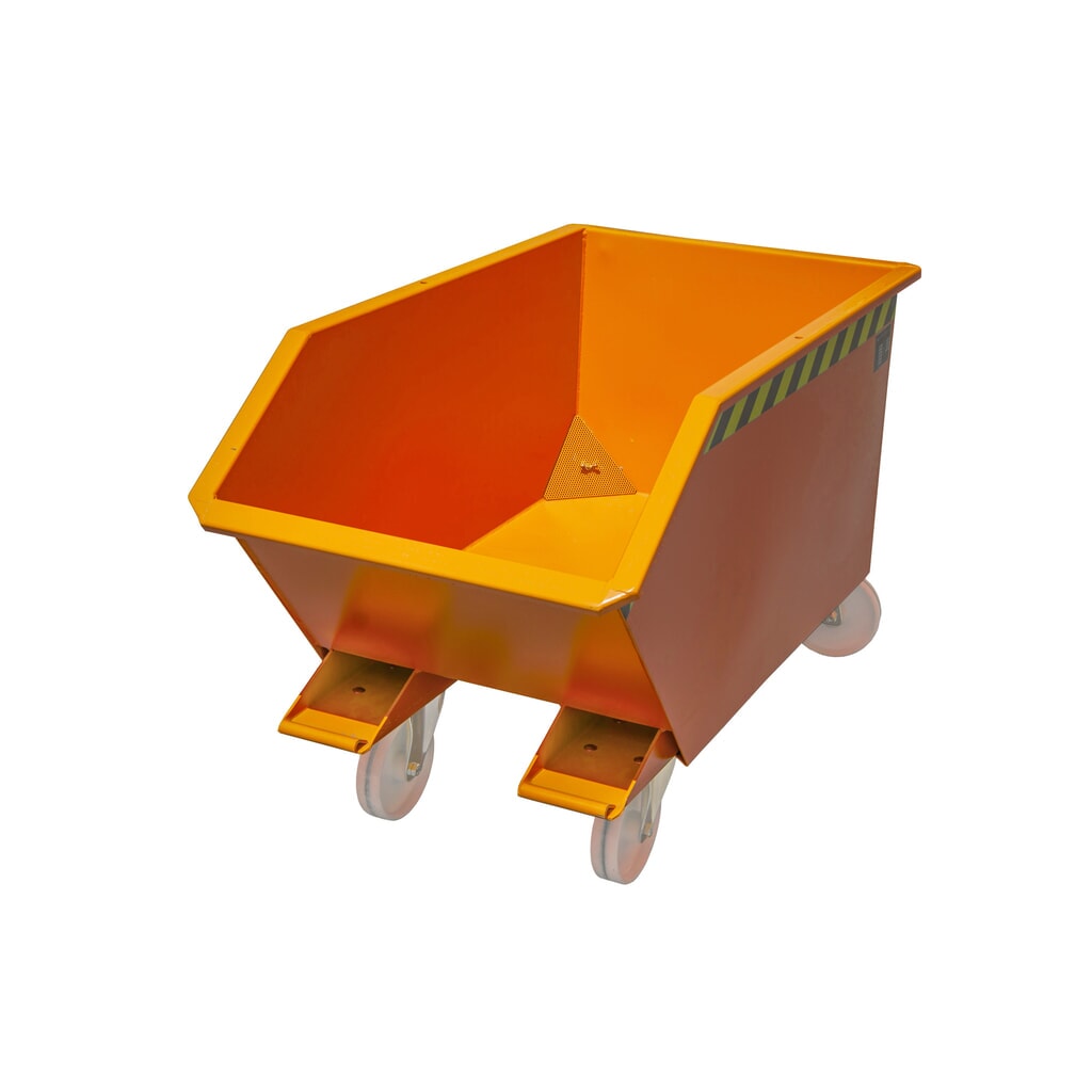 Benne à copeaux Bauer® GU-E 300, peinte, jaune-orange Illustration du produit: Benne à copeaux Bauer® GU-E 300, peinte, jaune-orange