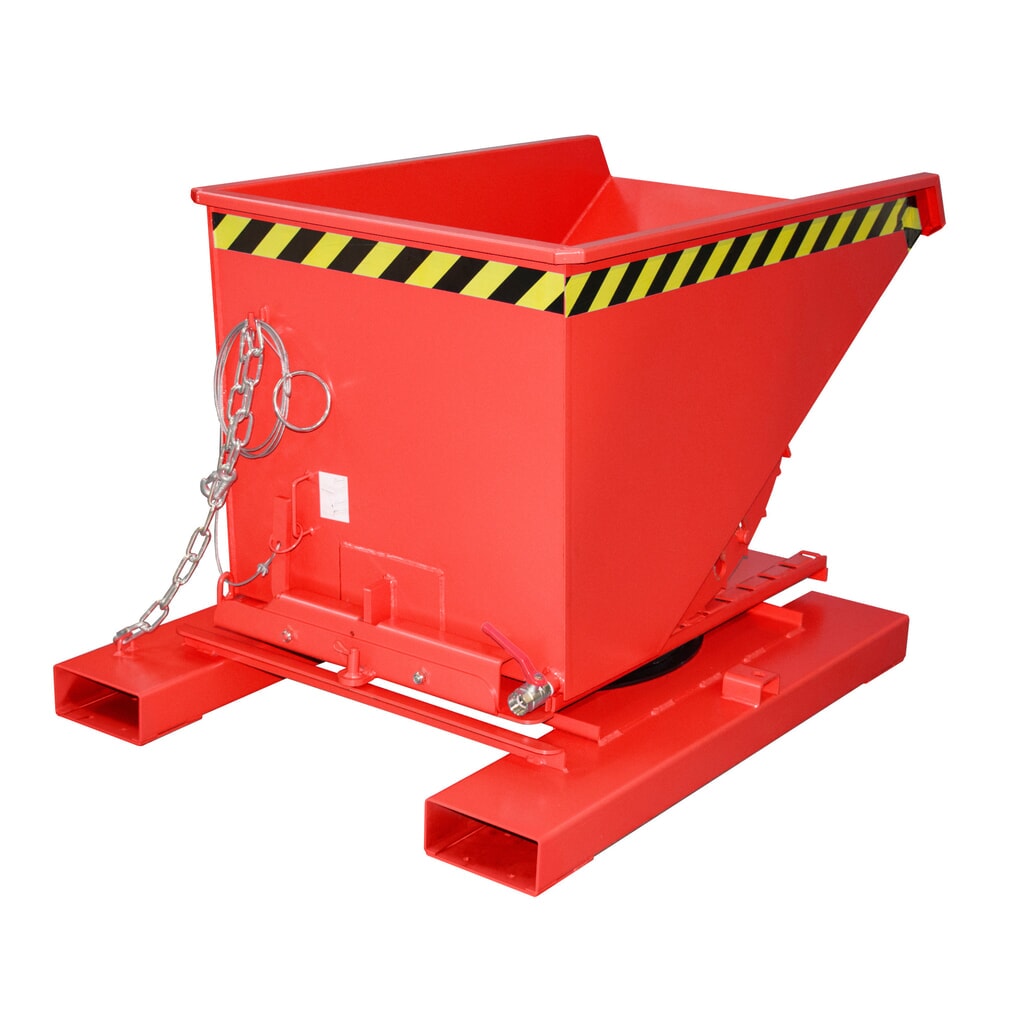 N° de l'image du produit 2 : Benne à copeaux Bauer® S3S 300, peinte, rouge feu