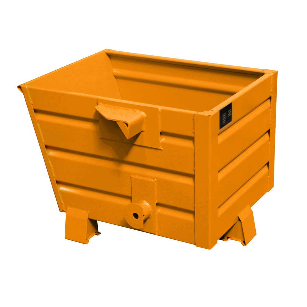 N° de l'image du produit 1 : Benne à copeaux empilable Bauer® BSS 30, peinte, jaune-orange