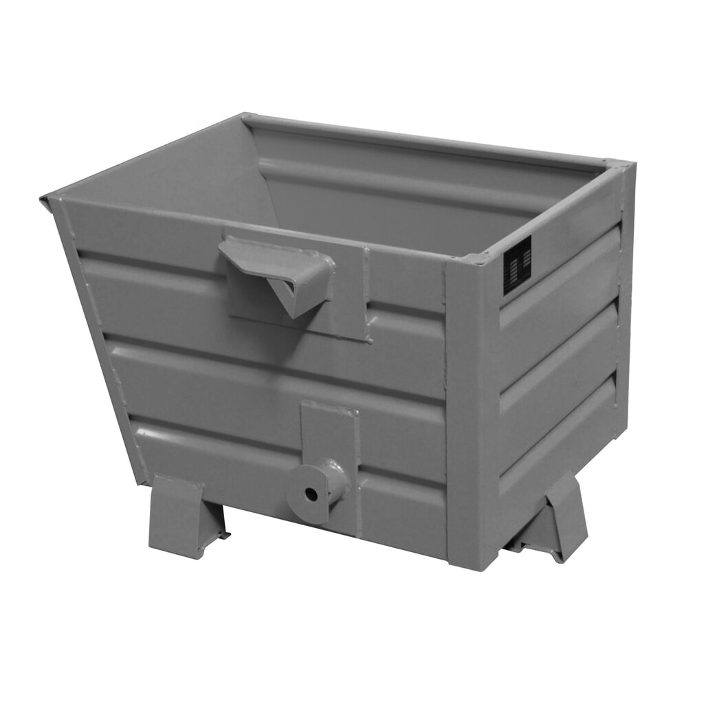 Bauer® Benne basculante empilable, peint, volume 0,3 m³, RAL 7005 gris souris Illustration du produit: Bauer® Benne basculante empilable, peint, volume 0,3 m³, RAL 7005 gris souris