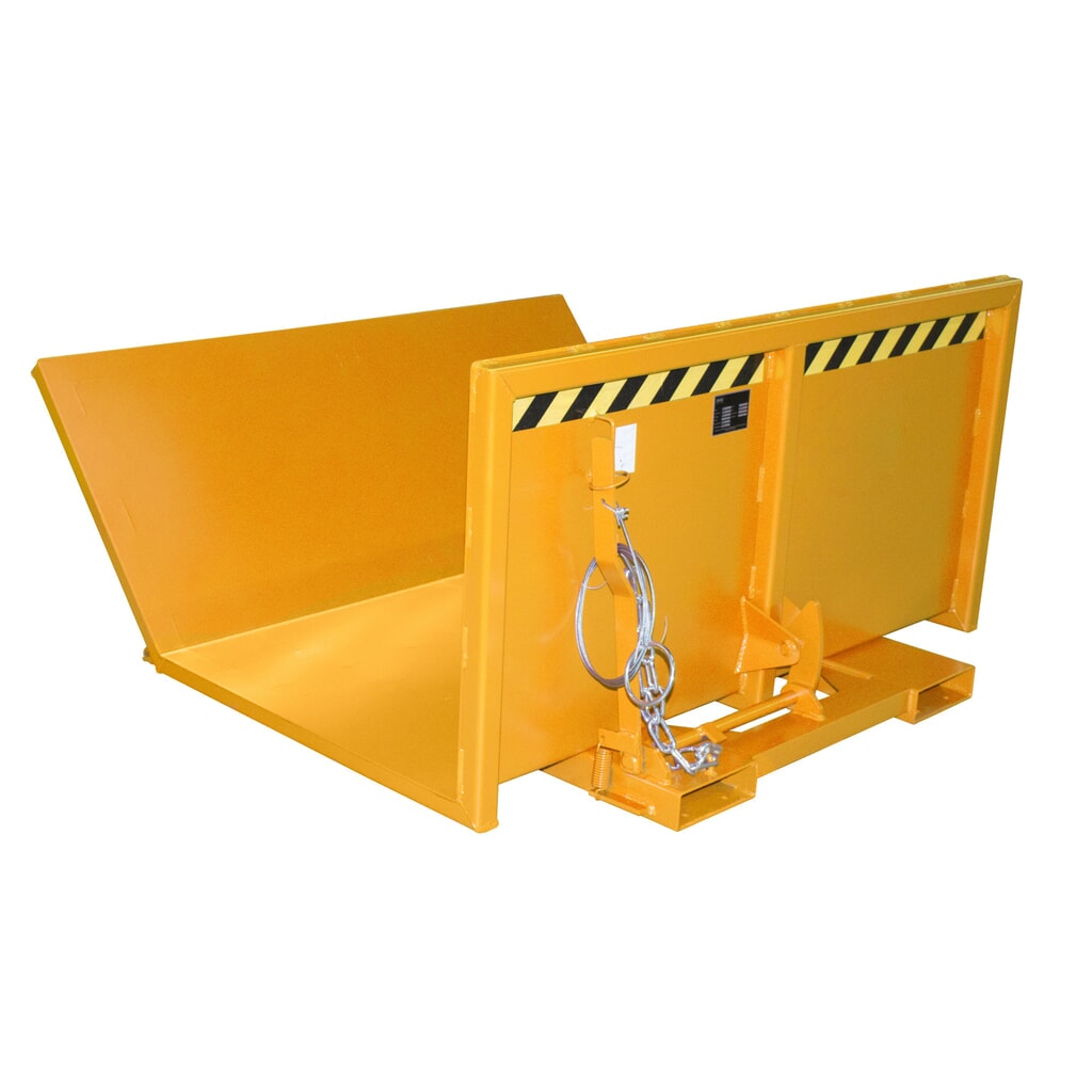 Illustration du produit: Benne basculante pour charges longues type LGK, capacité de charge 1 000 kg, RAL 2000 jaune orange
