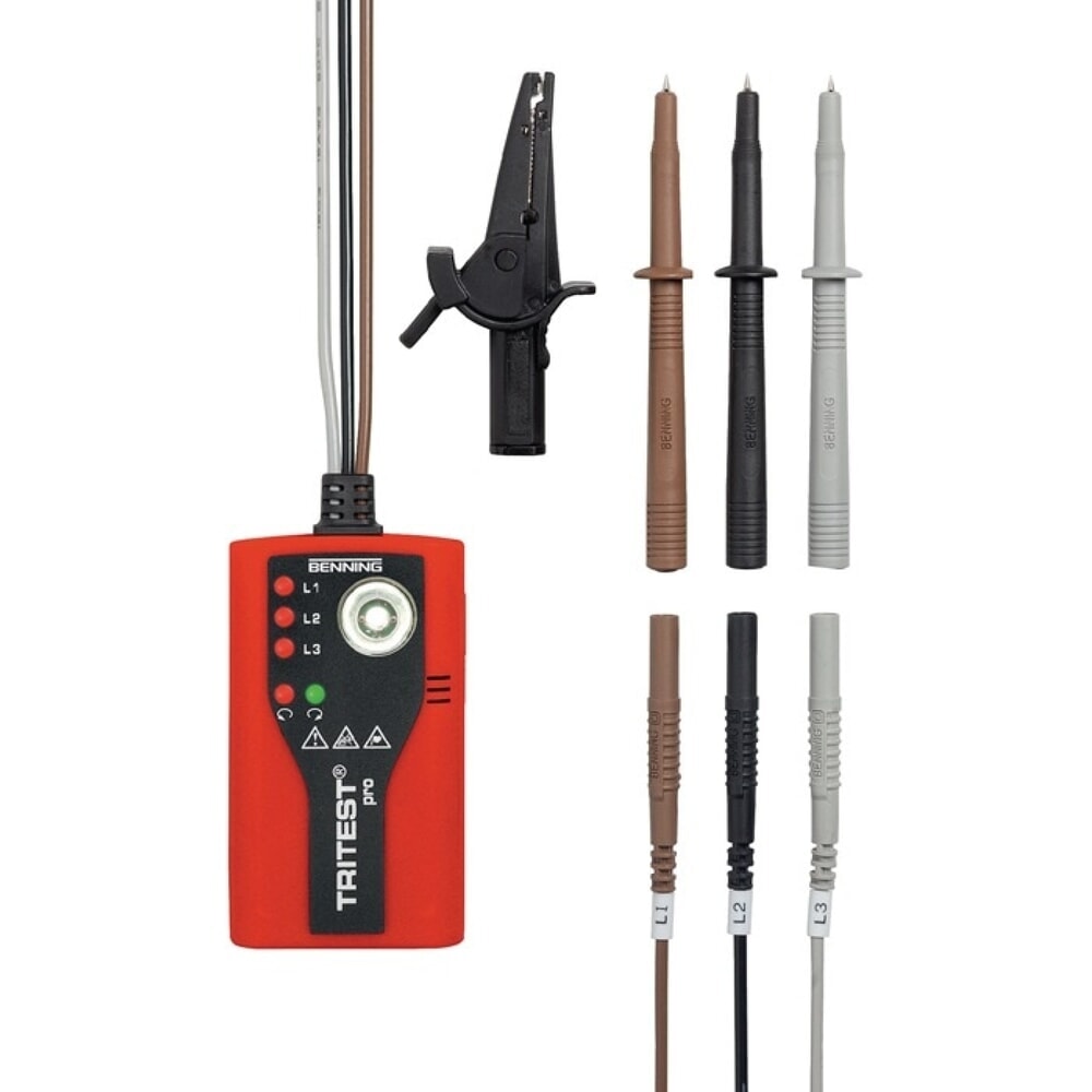 N° de l'image du produit 1 : BENNING Drehfeldrichtungsanzeiger TRITEST® pro, 400 - 500 V AC