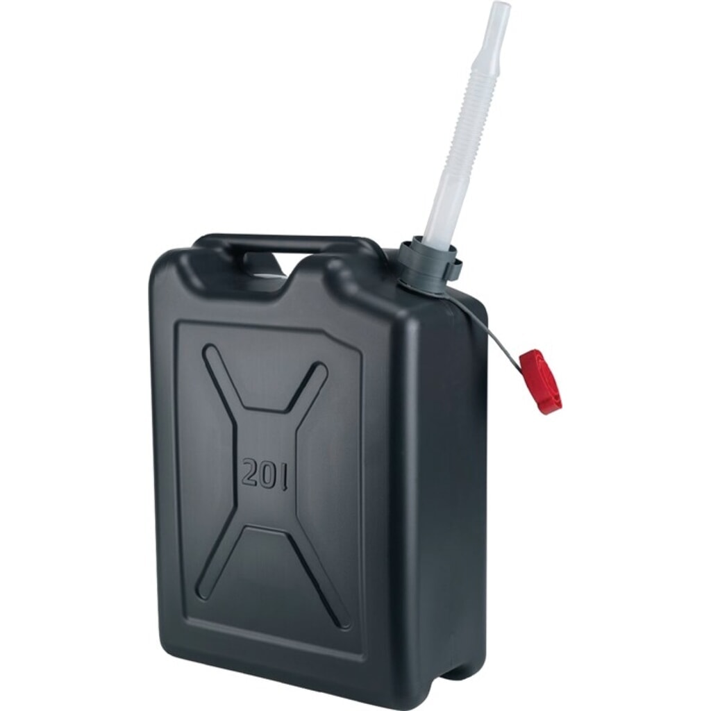 Bidon pour carburant contenu 20 l noir HDPE L350xl175xH480 mm PRESSOL Illustration du produit: Bidon pour carburant contenu 20 l noir HDPE L350xl175xH480 mm PRESSOL