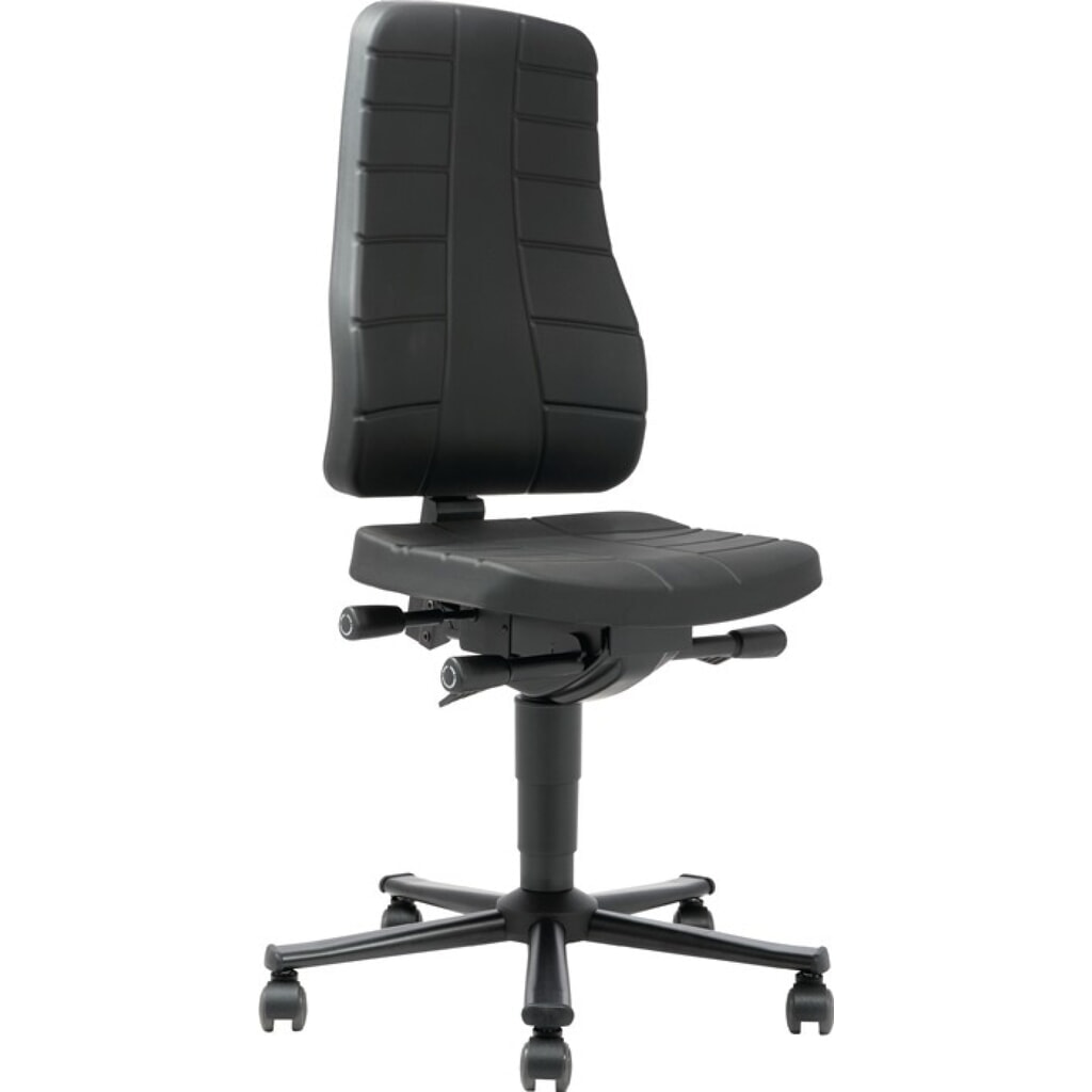 Illustration du produit: Chaise de travail pivotante bimos Highline, mousse intégrale noir, roulettes, 450-600 mm