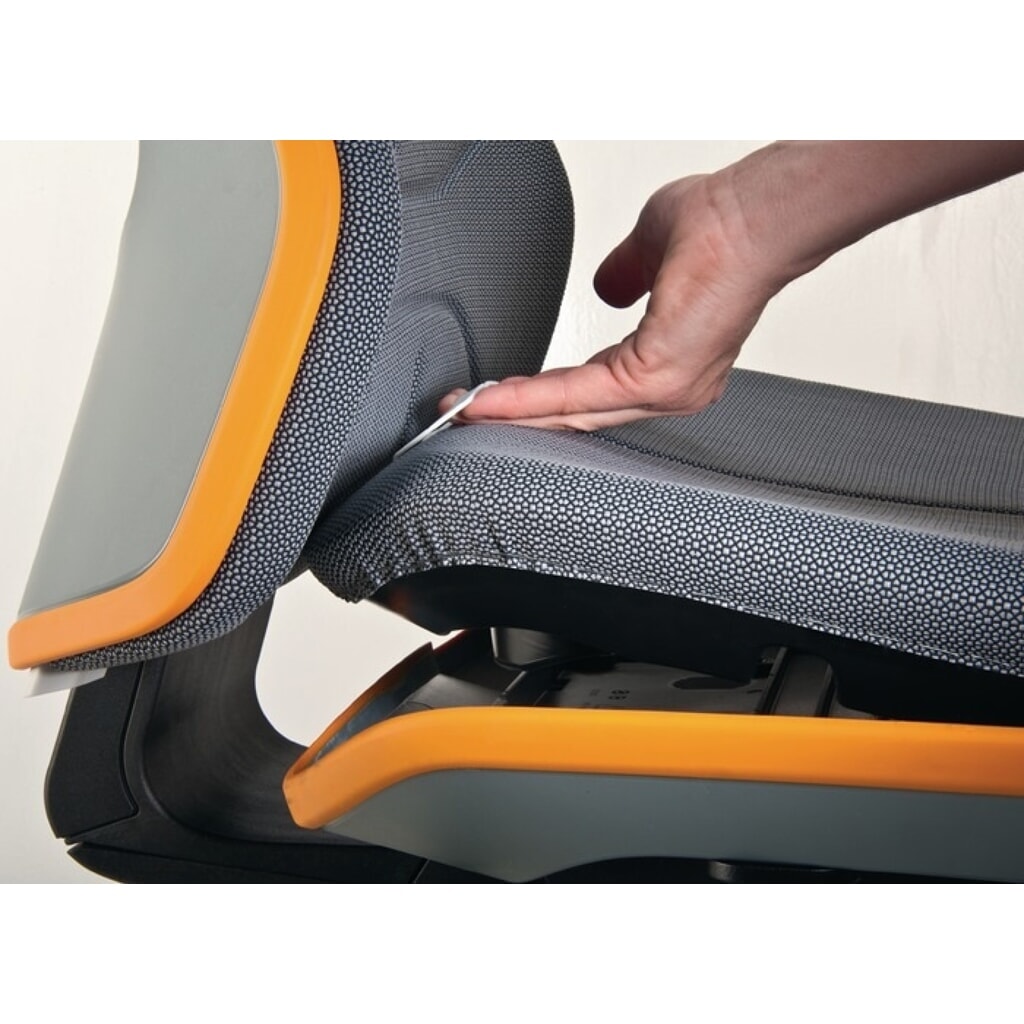 Chaise de travail pivotante bimos Neon, sans élément de rembourrage orange, roulettes, 450-620 mm contact permanent N° de l'image du produit 4 : Chaise de travail pivotante bimos Neon, sans élément de rembourrage orange, roulettes, 450-620 mm contact permanent