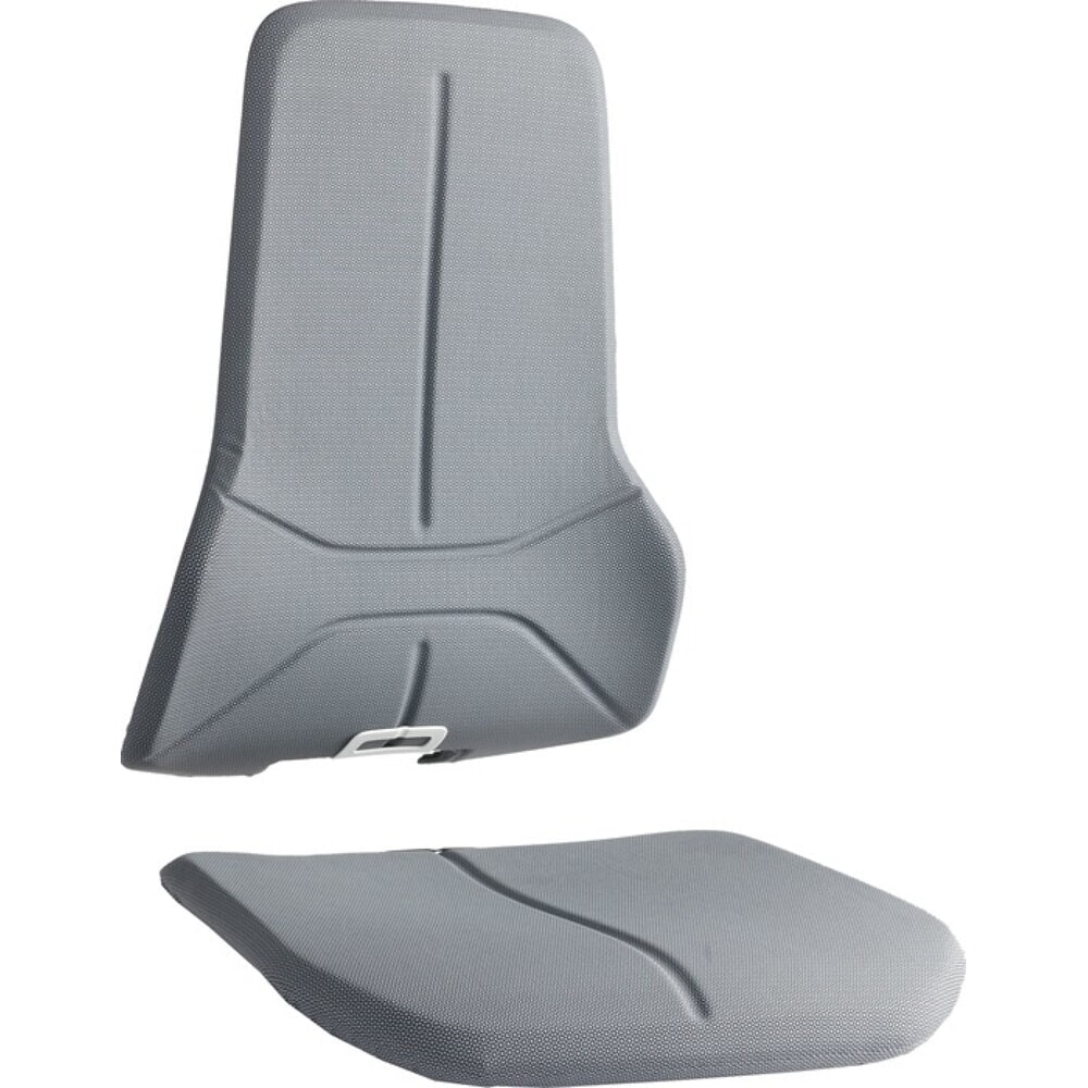 Illustration du produit: Rembourrage interchangeable bimos, adapté à l'assise et au dossier, tissu Supertec gris