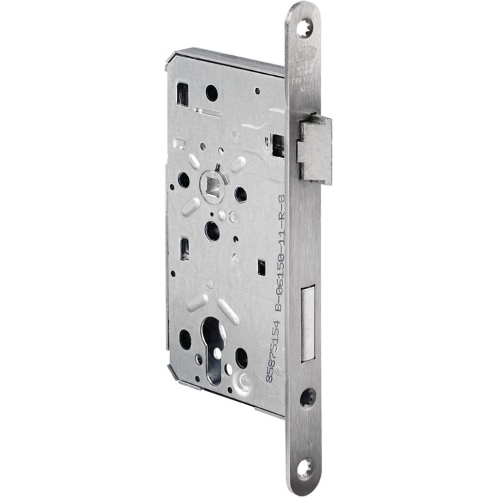 BKS Behörden-Einsteckschloss 0615, Edelstahl abgerundet, PZW 20/55/72/8 mm DIN rechts, Klasse 5 Illustration du produit: BKS Behörden-Einsteckschloss 0615, Edelstahl abgerundet, PZW 20/55/72/8 mm DIN rechts, Klasse 5
