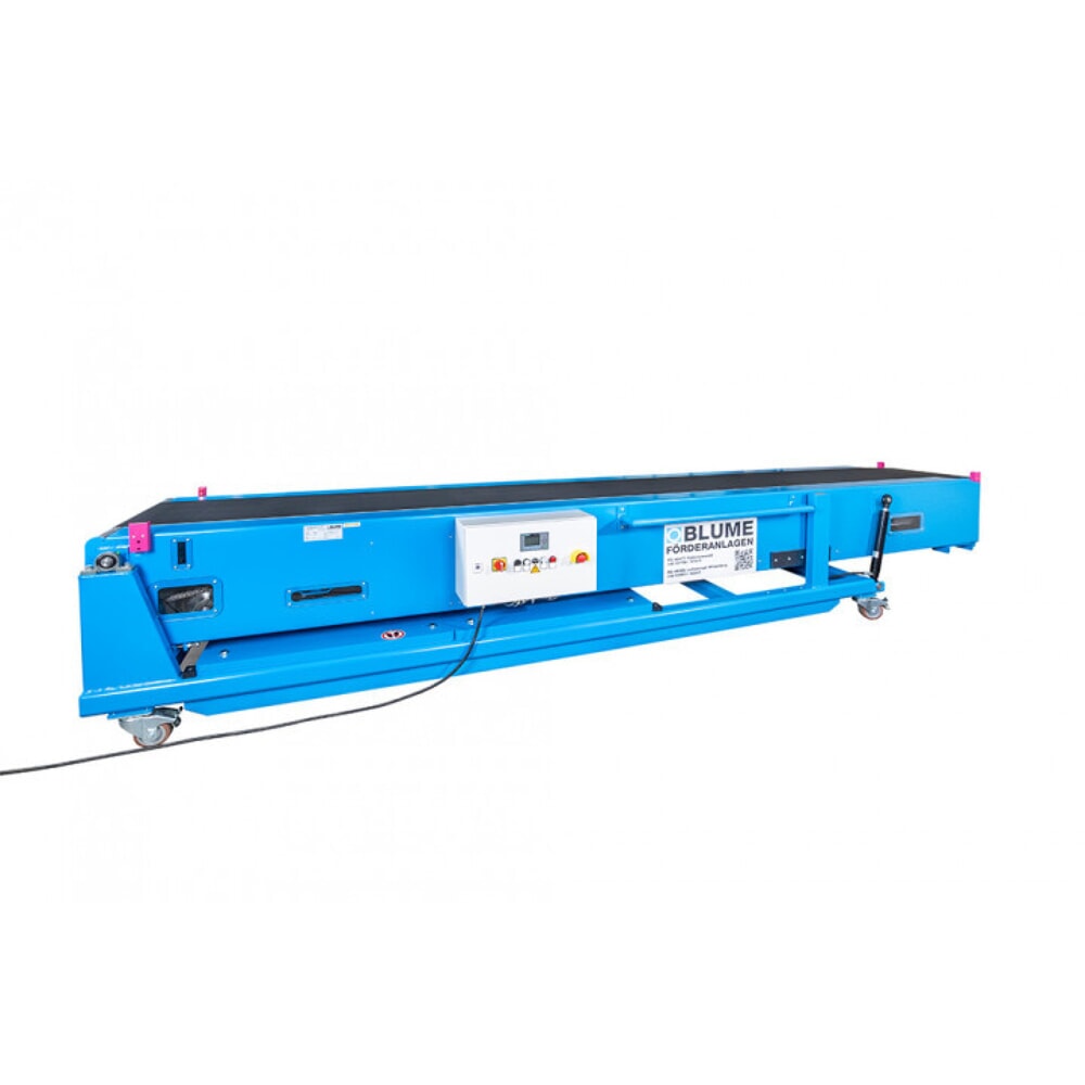 N° de l'image du produit 3 : Convoyeur télescopique BLUME type WFT3, longueur de base 5 m, longueur télescopique 12 m, largeur de bande 600 mm, largeur de structure 920 mm, hauteur de construction 800 mm
