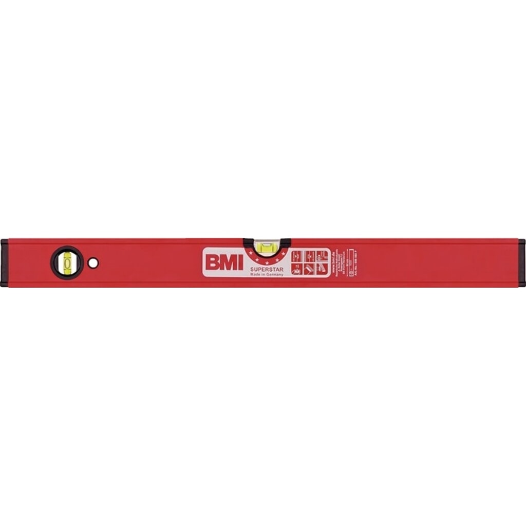 Illustration du produit: BMI Wasserwaage SUPERSTAR, Aluminium rot, 40 cm, ± 0,5 mm/m