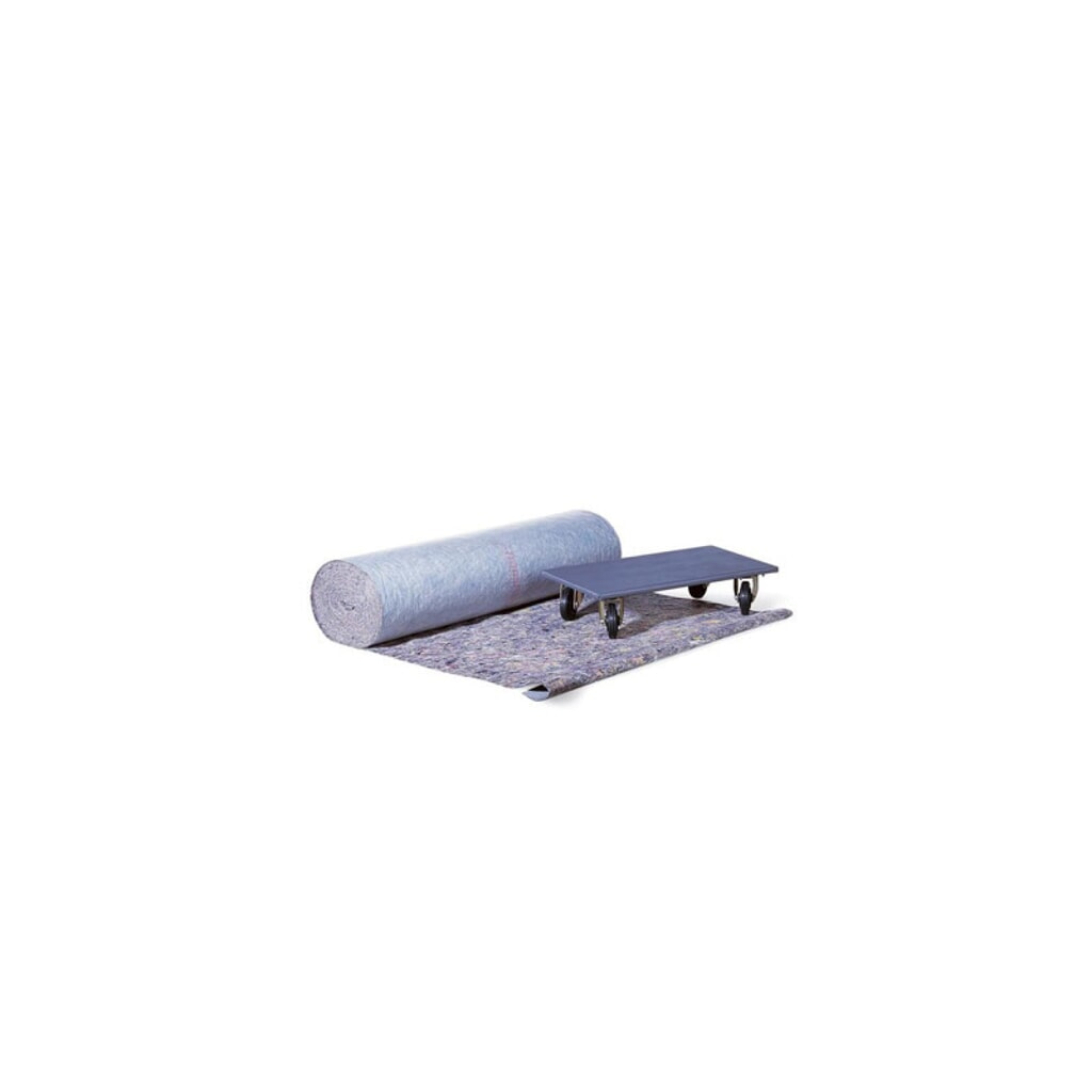 Bodenschutzvlies, Unterseite kunststoffbeschicht, 270 g/m², 1000 mm x 50 lfm. Illustration du produit: Bodenschutzvlies, Unterseite kunststoffbeschicht, 270 g/m², 1000 mm x 50 lfm.