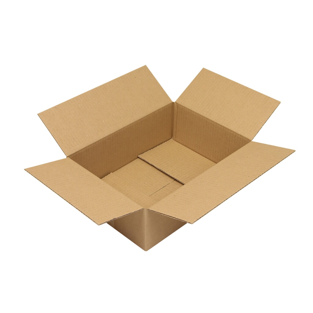 Boîte en carton ondulé pliable, cannelure simple, dimensions intérieures HxlxP 90 x 305 x 215 mm, qualité 1.20 B Illustration du produit: Boîte en carton ondulé pliable, cannelure simple, dimensions intérieures HxlxP 90 x 305 x 215 mm, qualité 1.20 B