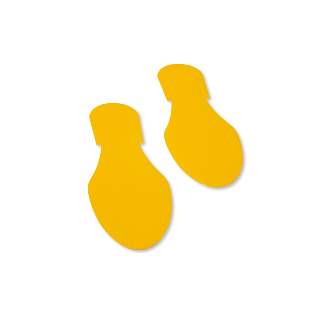 BOPLAN® Marquage au sol Line Plan, « Empreinte », jaune Illustration du produit: BOPLAN® Marquage au sol Line Plan, « Empreinte », jaune