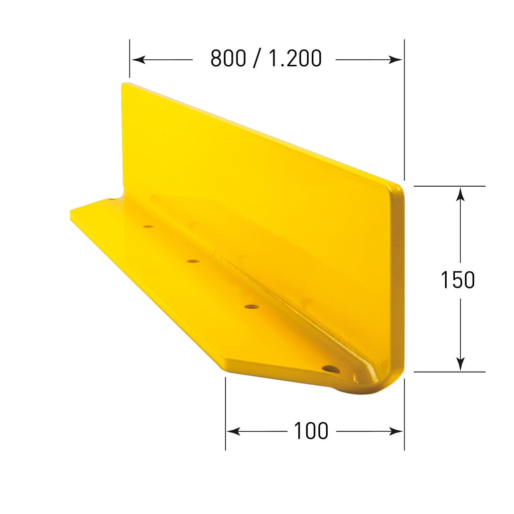 Bordure de protection, Hxl 150 x 800 mm, épaisseur 10 mm N° de l'image du produit 7 : Bordure de protection, Hxl 150 x 800 mm, épaisseur 10 mm