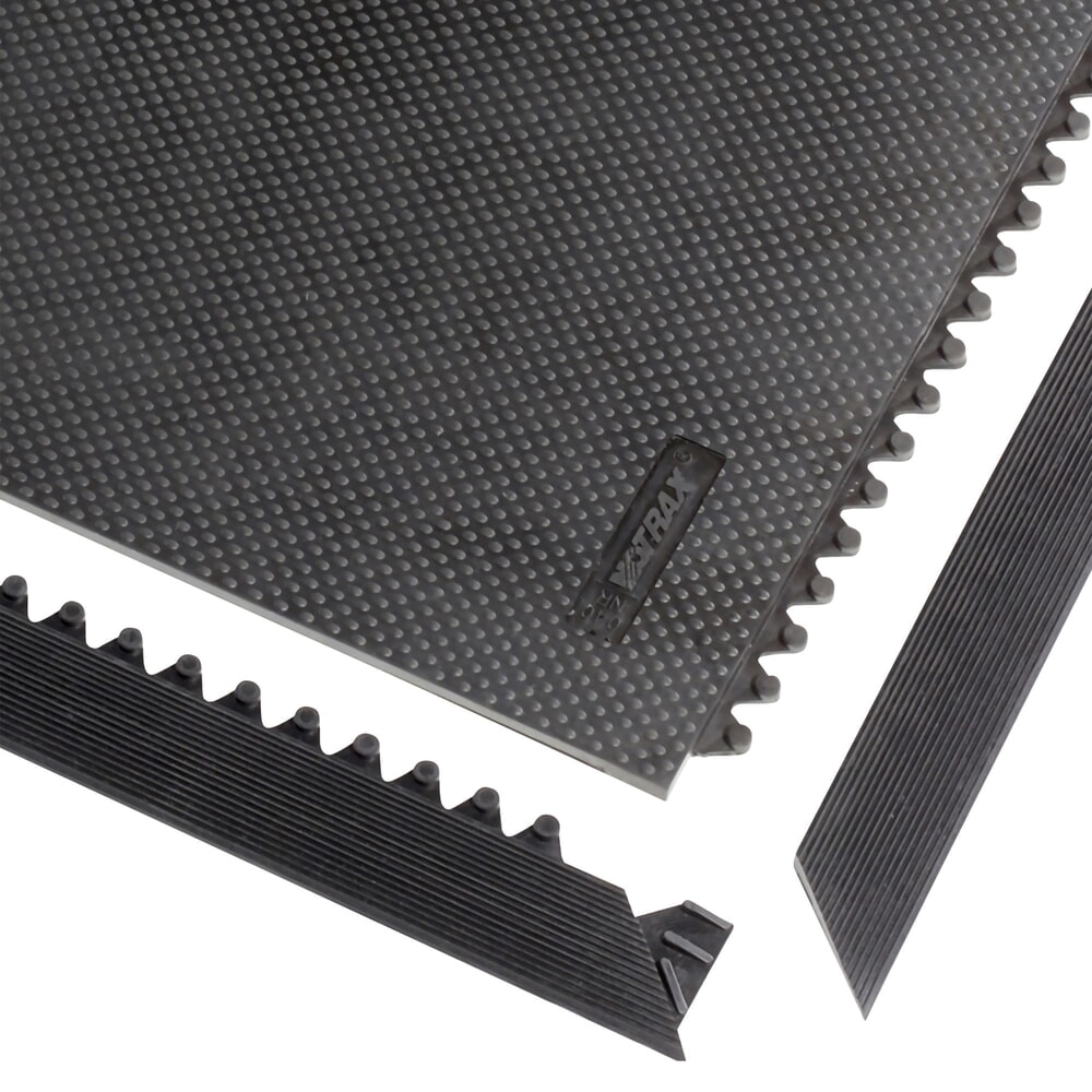 N° de l'image du produit 1 : Bordure pour tapis de sol NoTrax Slabmat Carré™, mâle, noire