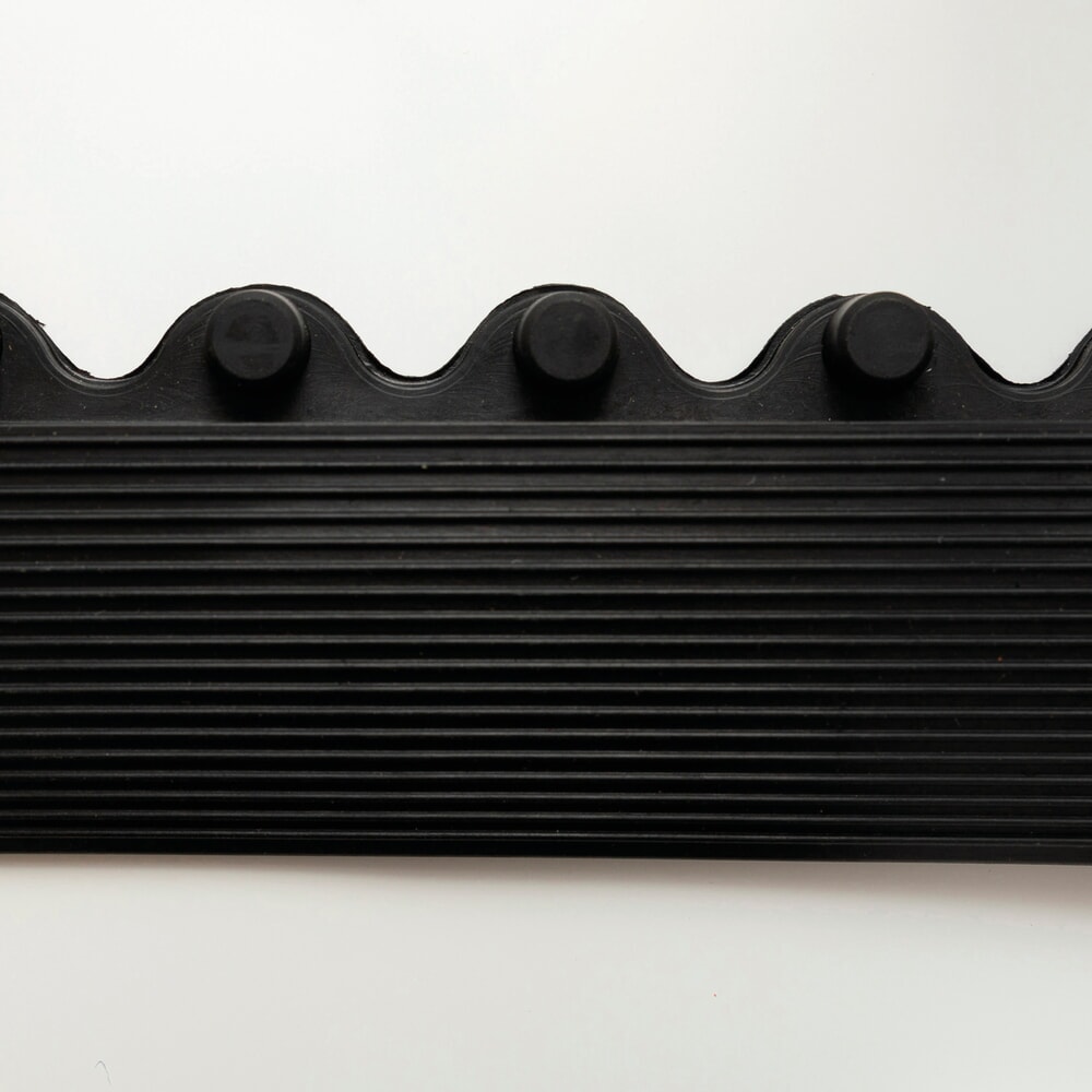 N° de l'image du produit 2 : Bordure pour tapis de sol NoTrax Slabmat Carré™, mâle, noire