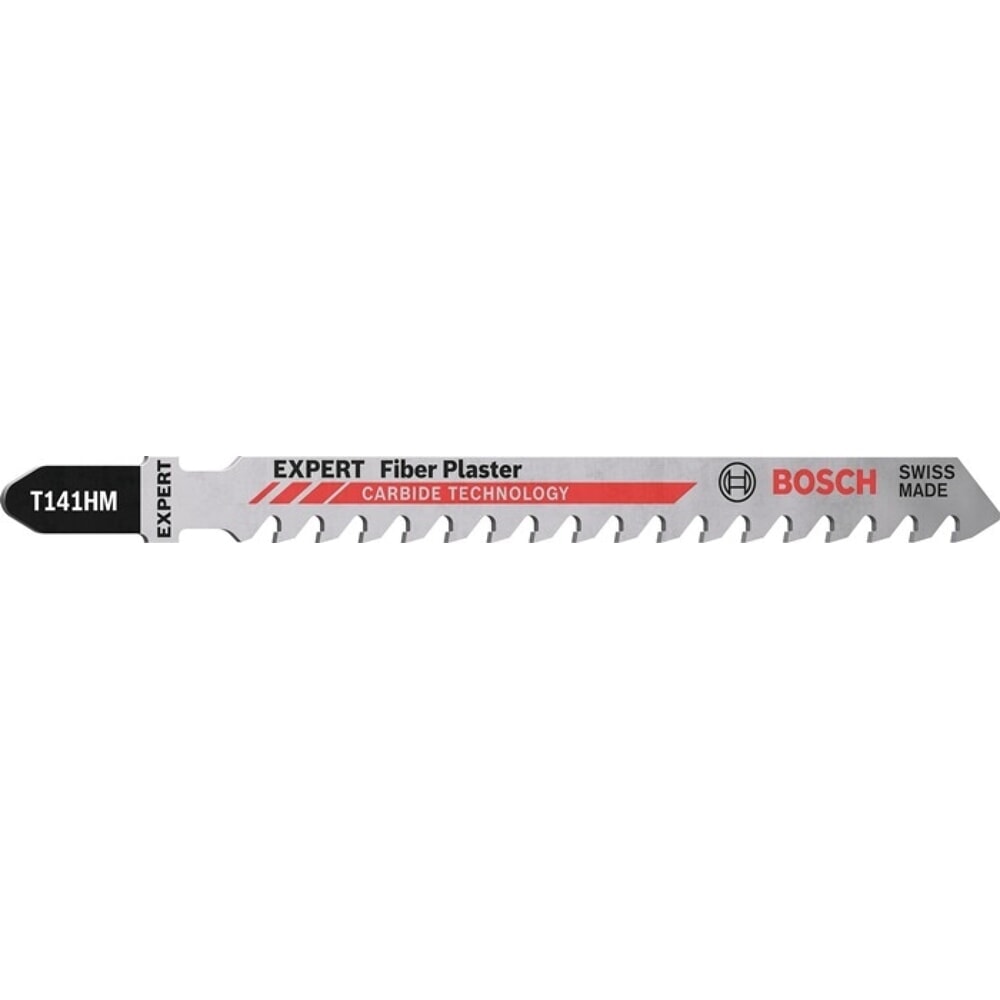 Illustration du produit: BOSCH Maschinensägeblatt Fiber Plaster T 141 HM, Zahnteilung 4,3 mm, Gesamtlänge 100 mm, 3 Stück / Karte, Faserzementplatten, Trockenbauwand
