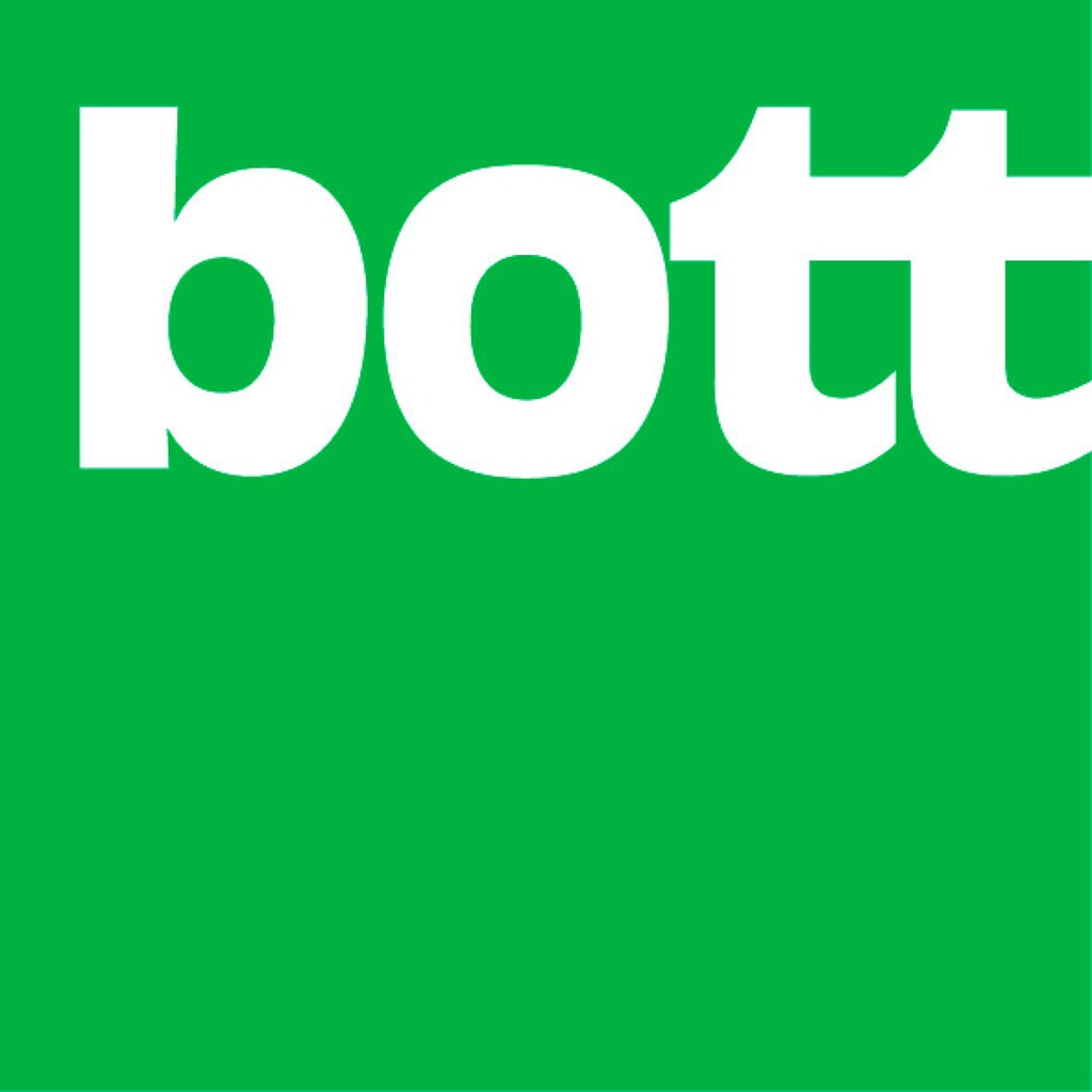 Illustration du produit: bott Armoire à bacs verso, avec 8 tablettes et 36 bottBox, lxPxH : 1 050 x 350 x 1 000 mm