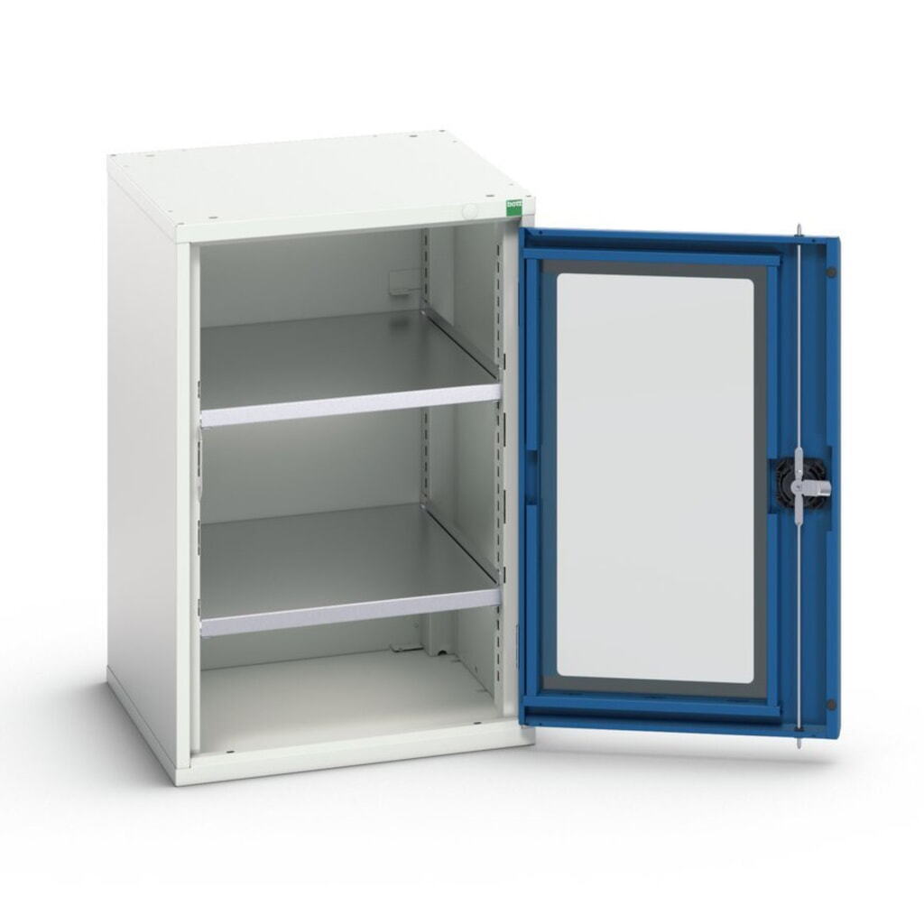 Illustration du produit: bott Armoire à porte transparente verso, avec 2 étagères, lxPxH : 525 x 550 x 800 mm
