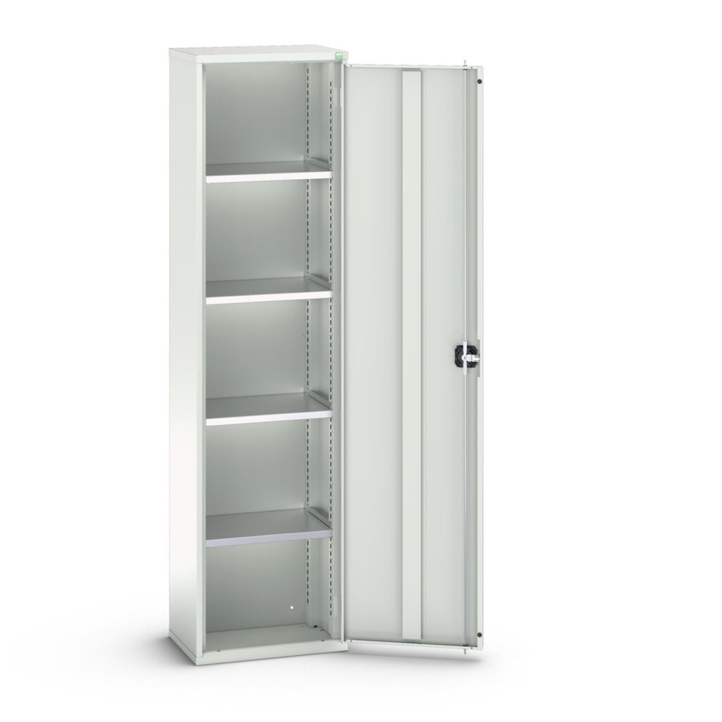 bott Armoire à porte battante verso, avec 4 tablettes, lxPxH : 525 x 350 x 2 000 mm Illustration du produit: bott Armoire à porte battante verso, avec 4 tablettes, lxPxH : 525 x 350 x 2 000 mm