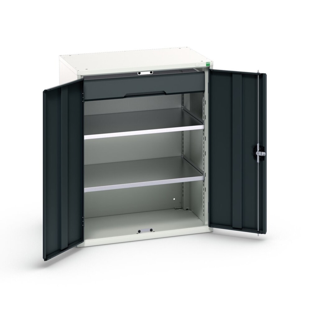 N° de l'image du produit 1 : bott verso Armoire d’appoint avec tiroirs, avec 2 tablettes et 1 tiroir, lxPxH : 800 x 550 x 1 000 mm