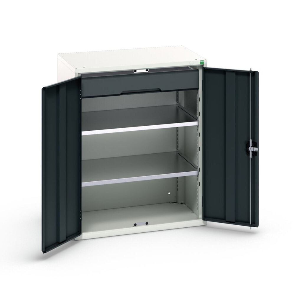 bott verso Armoire d’appoint avec tiroirs, avec 2 tablettes et 1 tiroir, lxPxH : 800 x 550 x 1 000 mm N° de l'image du produit 1 : bott verso Armoire d’appoint avec tiroirs, avec 2 tablettes et 1 tiroir, lxPxH : 800 x 550 x 1 000 mm