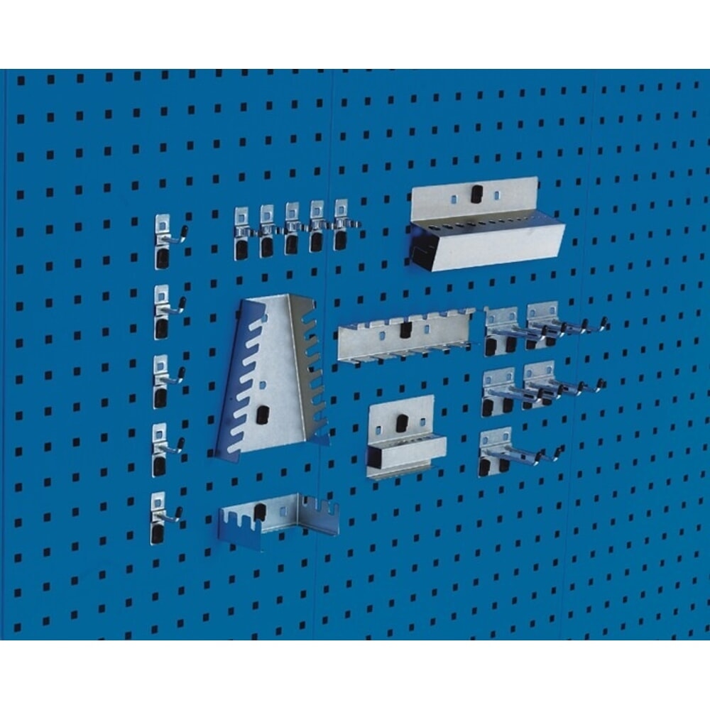 Illustration du produit: bott Werkzeughalter, 10 Haken/5 div.Halter/5 Werkzeugklemmen, BxHmm