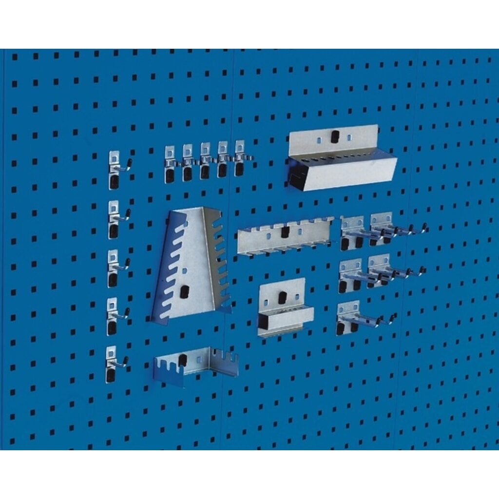 Illustration du produit: bott Werkzeughalter, 10 Haken/5 div.Halter/5 Werkzeugklemmen, BxHmm