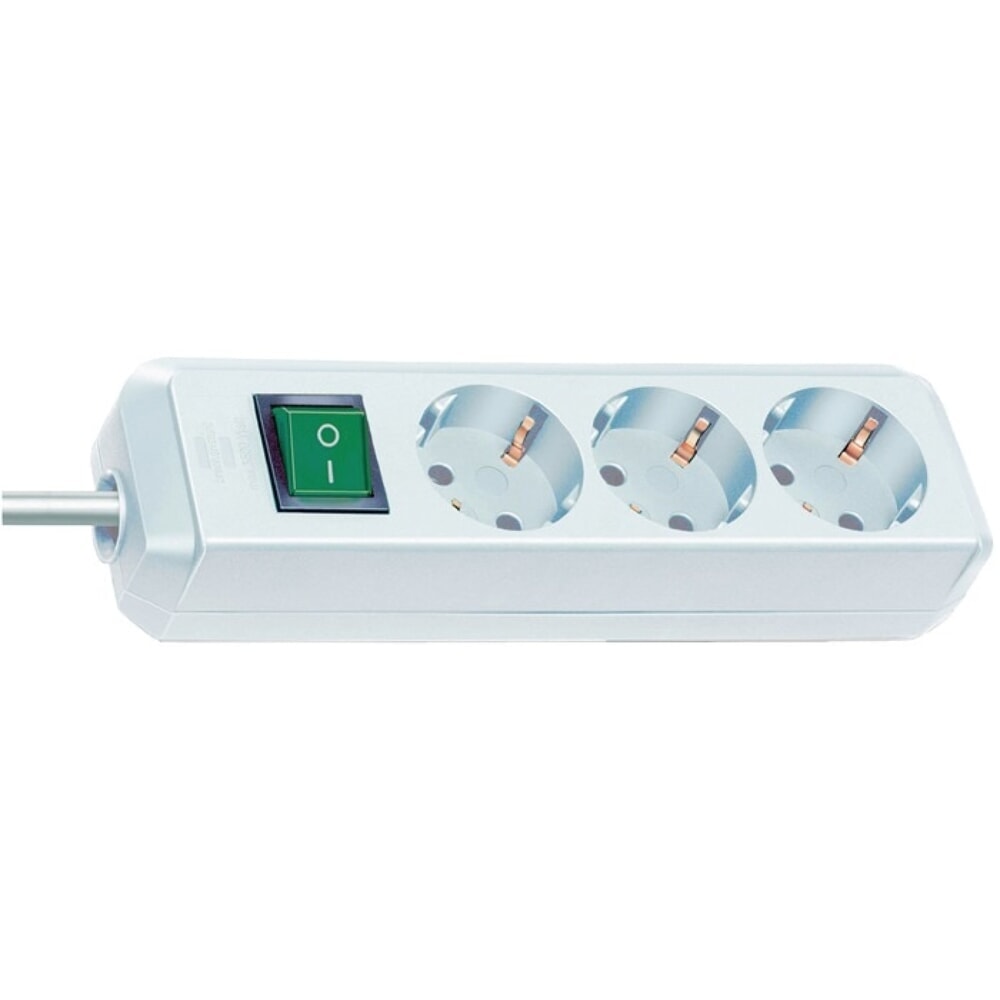 Illustration du produit: brennenstuhl Steckdosenleiste Eco Line, Steckdosen 3, 16 A 250 V, 1,5 m H05VV-F 3 x 1,5 mm²