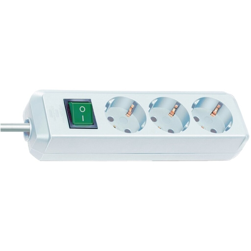 Illustration du produit: brennenstuhl Steckdosenleiste Eco Line, Steckdosen 3, 16 A 250 V, 1,5 m H05VV-F 3 x 1,5 mm²