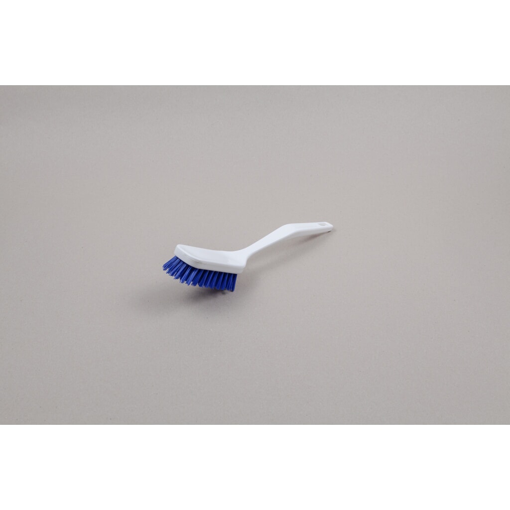Brosse à manche hygiénique, plastique, poils polyester 0,35, moyenne, bleu Illustration du produit: Brosse à manche hygiénique, plastique, poils polyester 0,35, moyenne, bleu