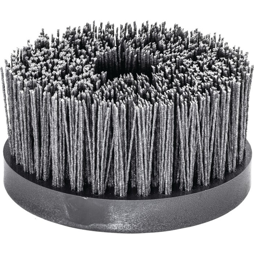 Illustration du produit: Brosse rotative D. 130 mm M14 SiC poils de ponçage granulation 80 2500 min-¹ LES