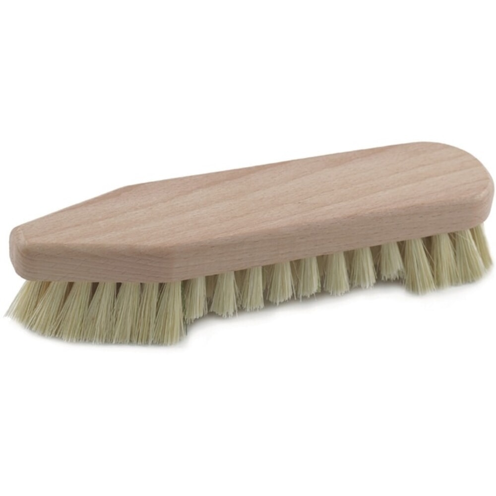 Illustration du produit: Brosse à récurer, pointue à l'avant, arrondie à l'arrière, avec poils
