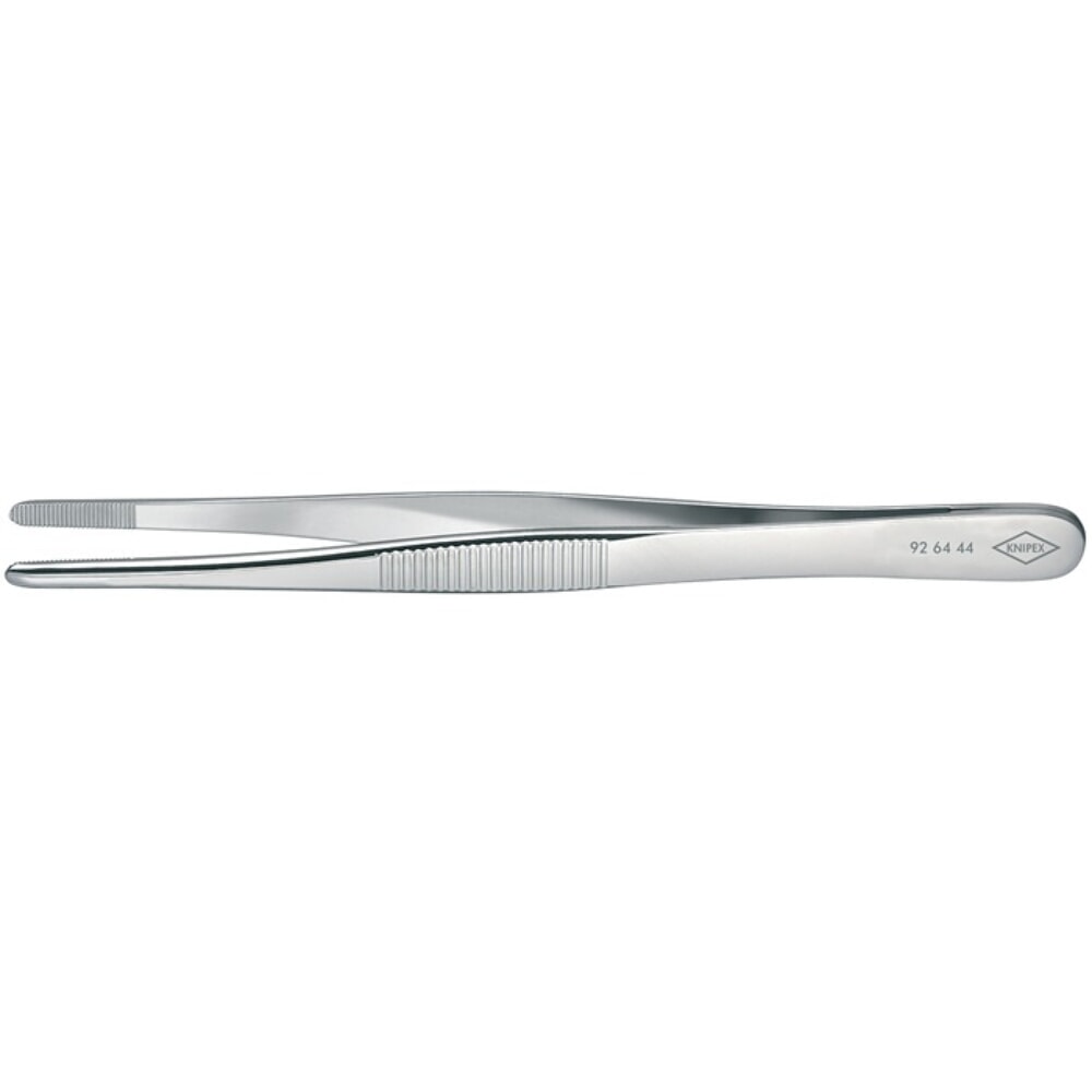 N° de l'image du produit 2 : Pincette de précision longueur 120 mm droit largeur des pointes 3 mm chromé KNIP