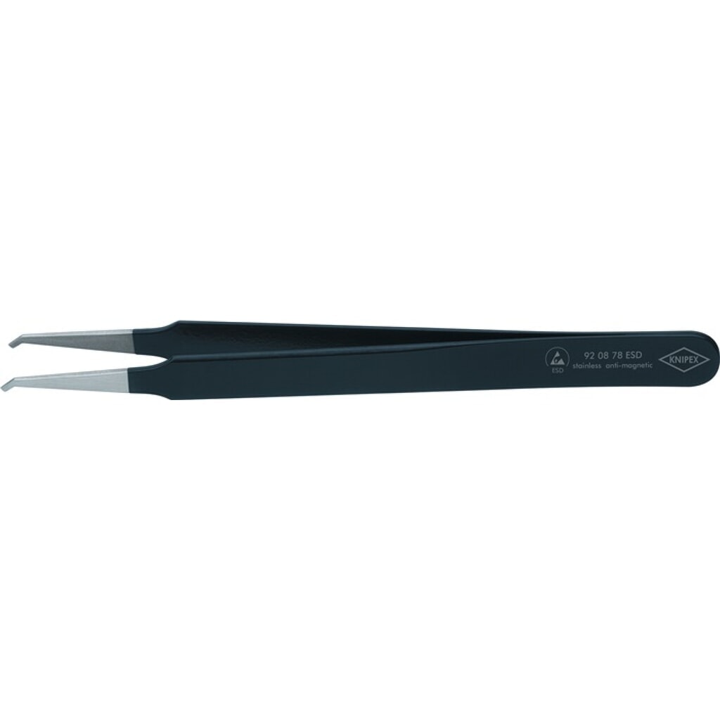 Pincette de précision longueur 130 mm droit robuste inoxydable, antimagnétique, Illustration du produit: Pincette de précision longueur 130 mm droit robuste inoxydable, antimagnétique,