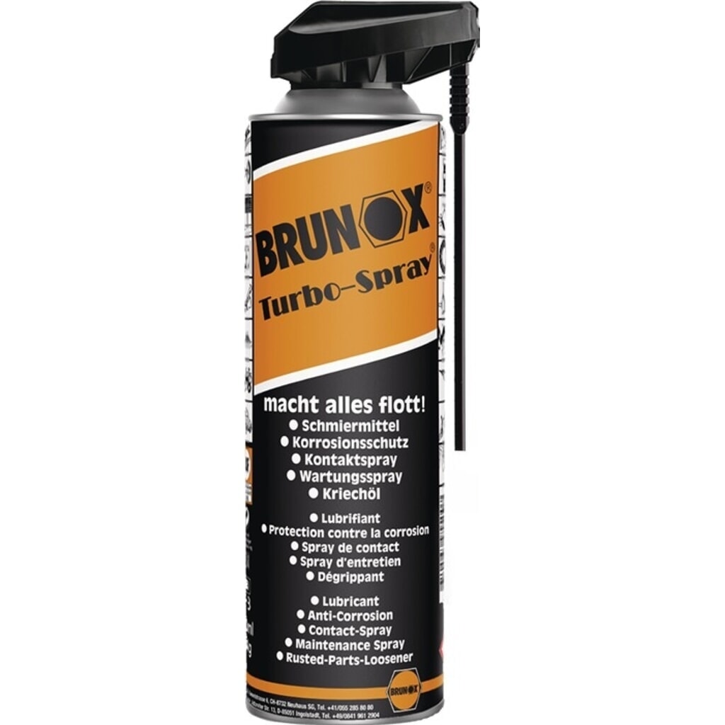 BRUNOX Spray multifonctions Turbo-Spray®, 500 ml, bombe aérosol Power-Click Illustration du produit: BRUNOX Spray multifonctions Turbo-Spray®, 500 ml, bombe aérosol Power-Click