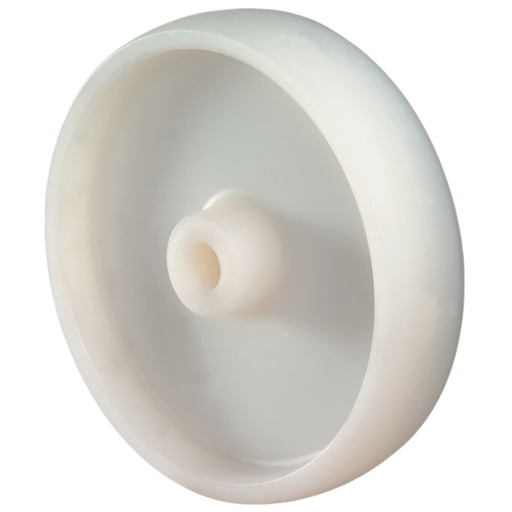 Illustration du produit: BS ROLLEN Roue de rechange, plastique blanc, Ø de la roue 150 mm, capacité de charge 350 kg, Ø de l'axe 20 mm, longueur du moyeu 50 mm