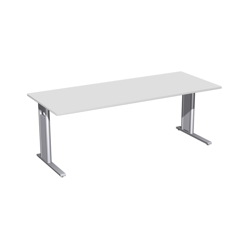 Illustration du produit: Bureau professionnel Geramöbel, pied en C, l x P 2 000 x 800 mm, gris clair