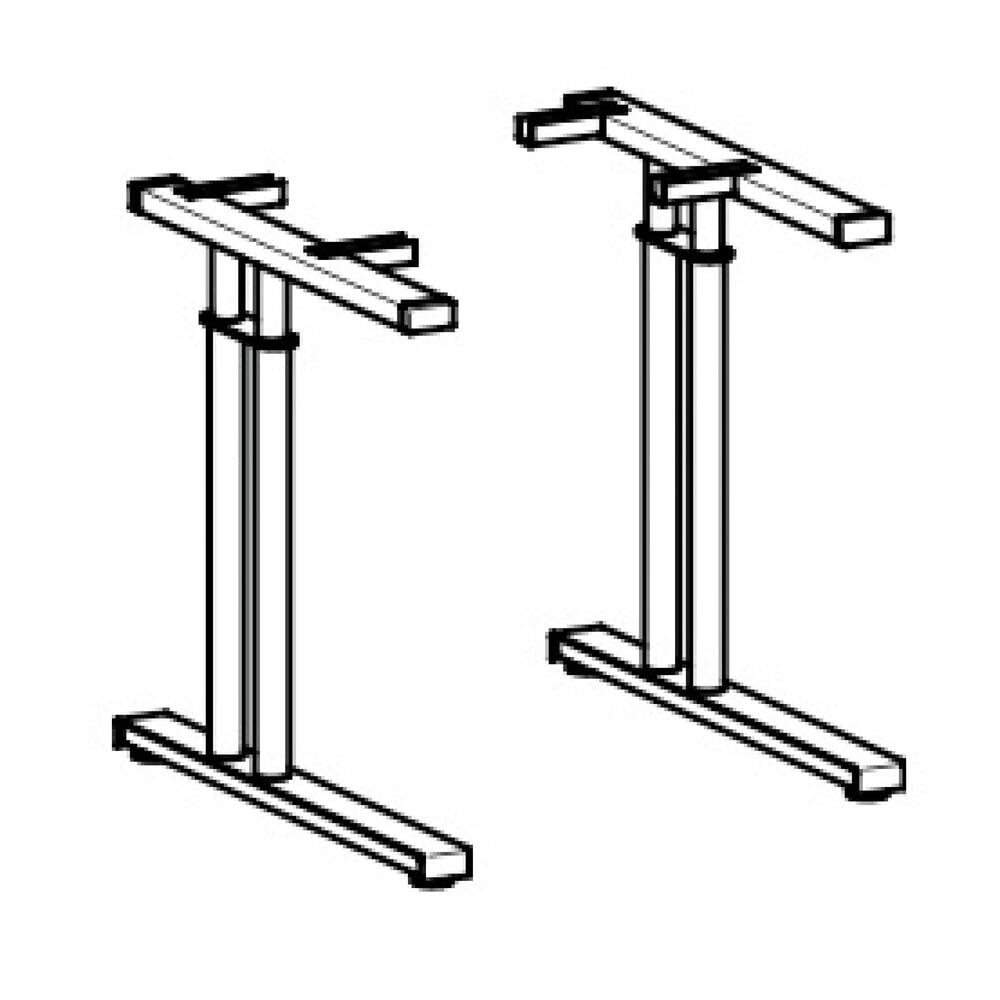 N° de l'image du produit 3 : Bureau Geramöbel profilé, bâti en pied en C, plateau de table en PC à gauche, LxP 1 800 x 1 000 mm, blanc