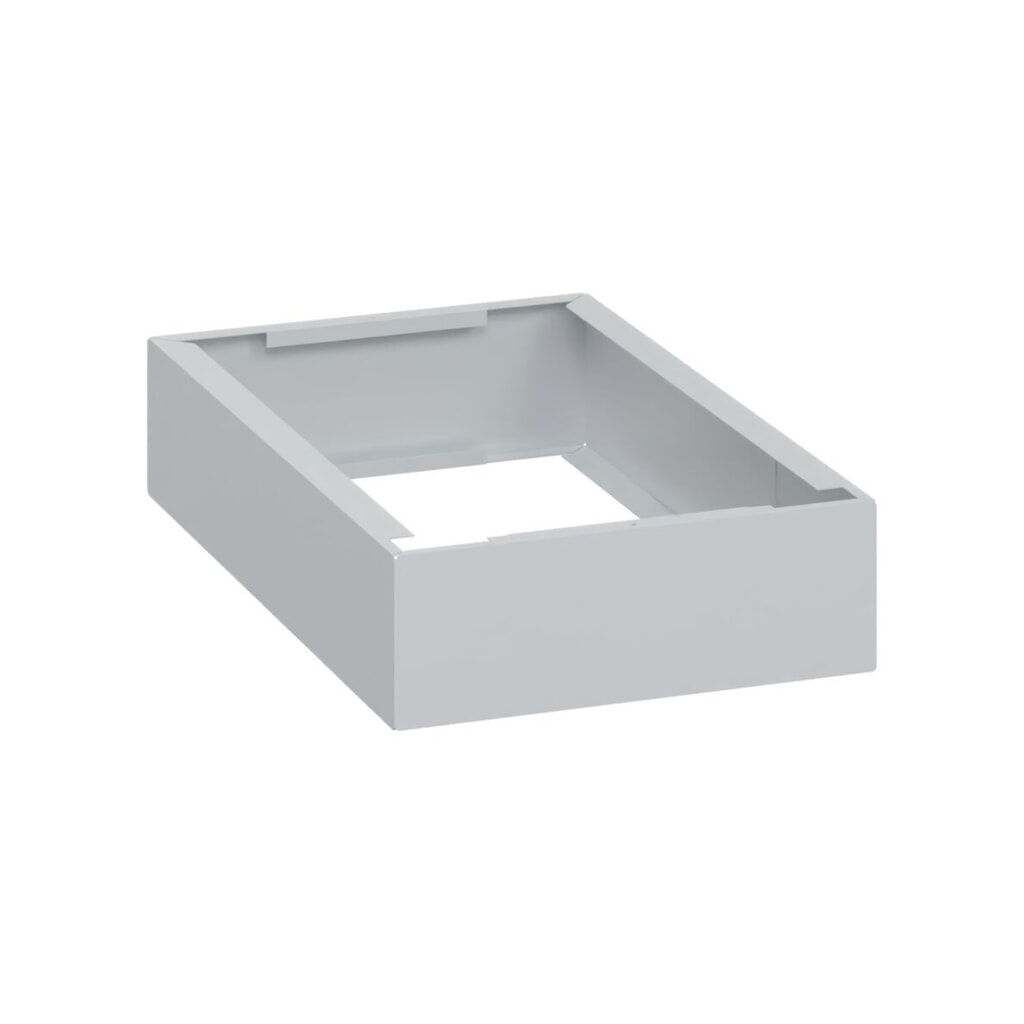 Illustration du produit: C+P Stahl-Sockel, HxBxT 100 x 300 x 500 mm, lichtgrau