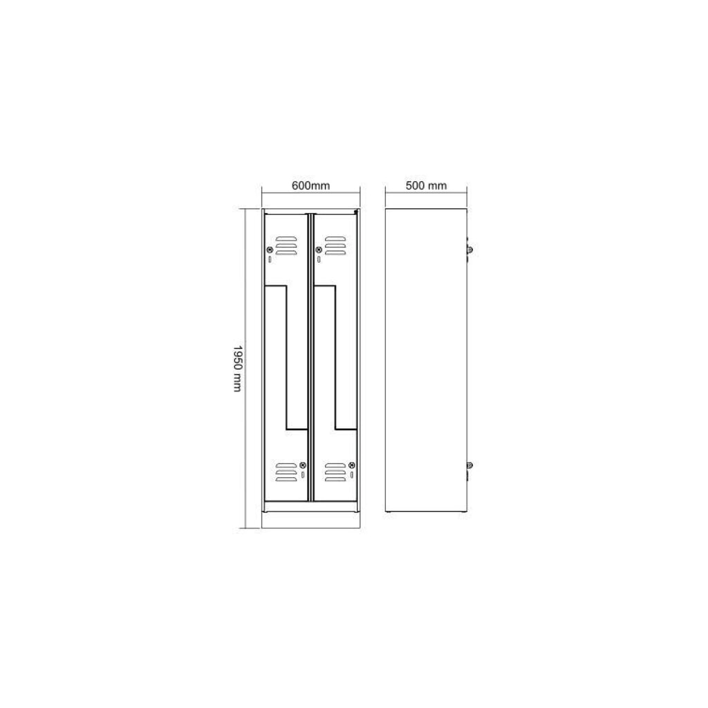 C+P Z-Spind Classic PLUS, Sockel, 4 Abteile, HxBxT 1.950 x 600 x 500 mm, lichtgrau, lichtblau, Zylinderschloss N° de l'image du produit 8 : C+P Z-Spind Classic PLUS, Sockel, 4 Abteile, HxBxT 1.950 x 600 x 500 mm, lichtgrau, lichtblau, Zylinderschloss
