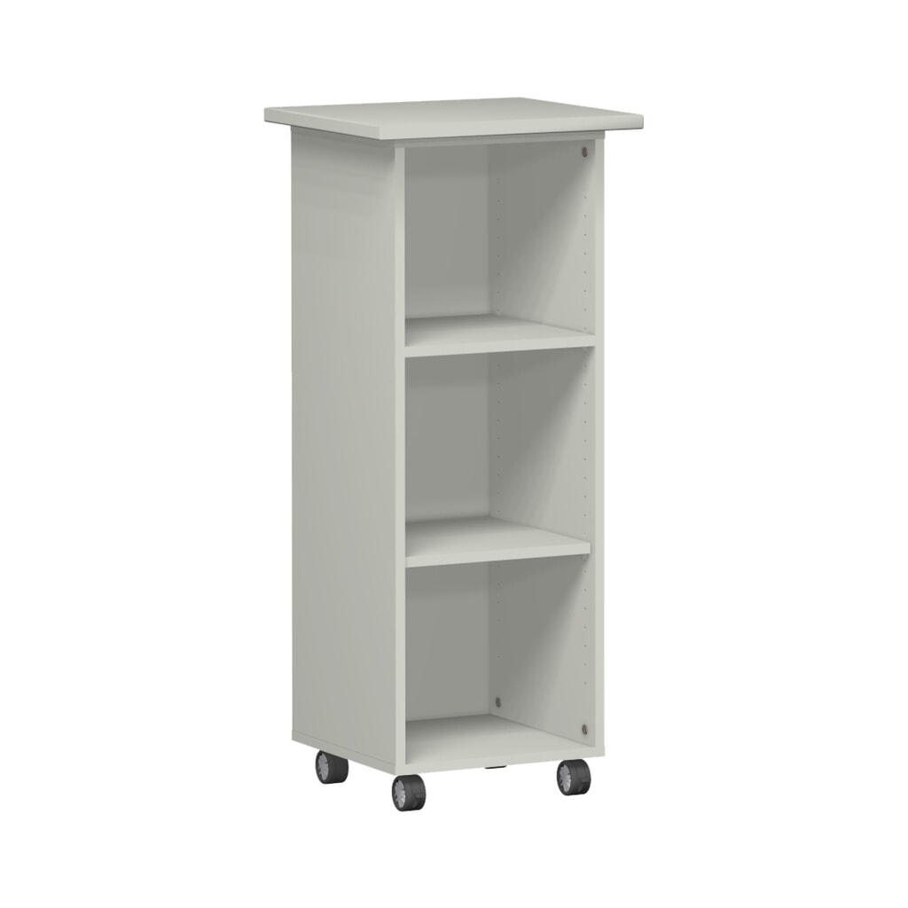 Caddy, 3 hauteurs de classeurs, gris clair Illustration du produit: Caddy, 3 hauteurs de classeurs, gris clair